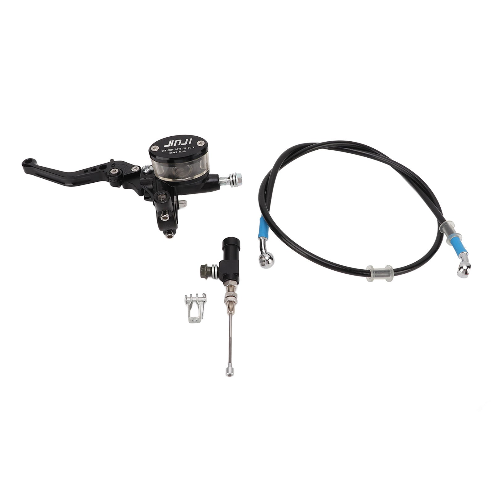 Motorcycle Brake Clutch with Cable Kit 6 Angle Adjustable Universal for 7/8in 22mm HandlebarBlack