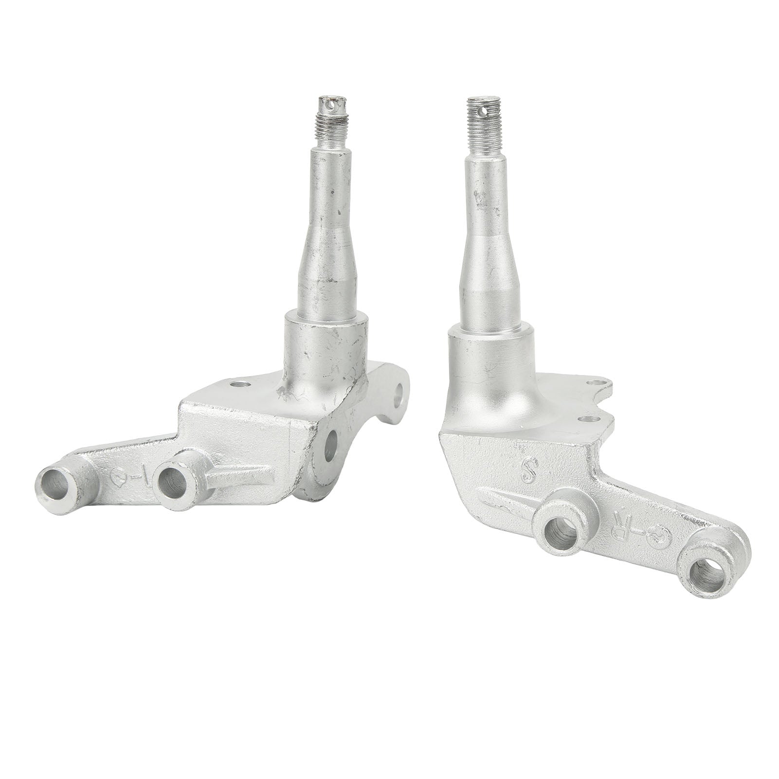 14mm Stud Wheel Hub Steering Knuckle Spindle Silver Steel Alloy for 50‑250cc Go Kart ATV Quad Bike