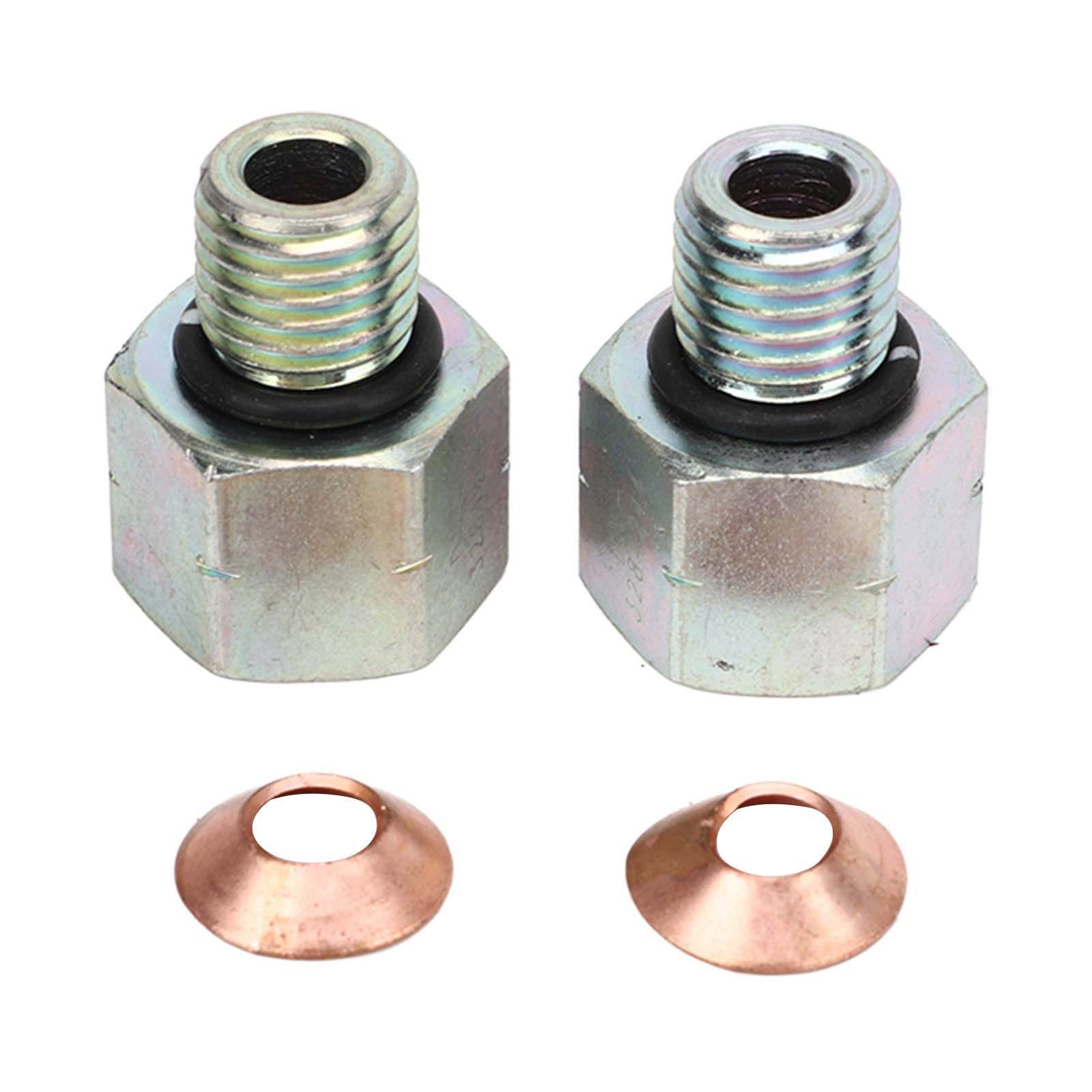 2 Pcs Turbo Oil Feed Line Connector Joint Turbine Supply Tubing Pipe Fittings Replacement for Dodge 1989‑1998