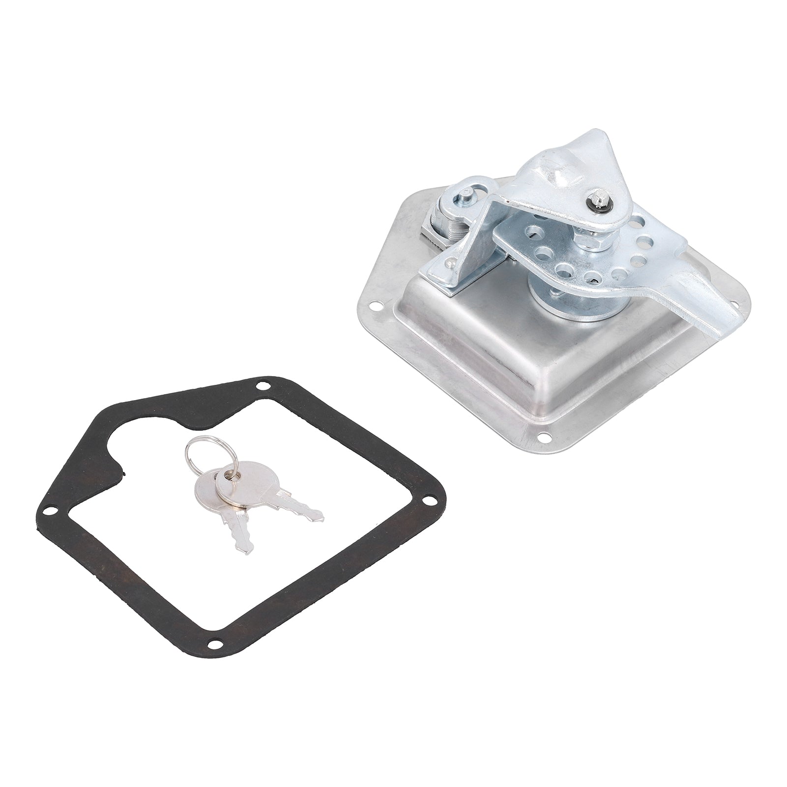 Car Door Lock T Handle Stainless Steel with 2 Keys Replacement for RV Houseboat Camper Toolbox