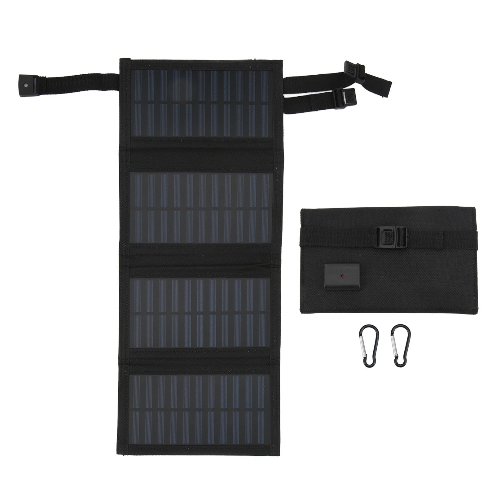 20W Foldable Solar Panel 5.5V Portable USB Port Monocrystalline Folding Board for Outdoor Travel Camping