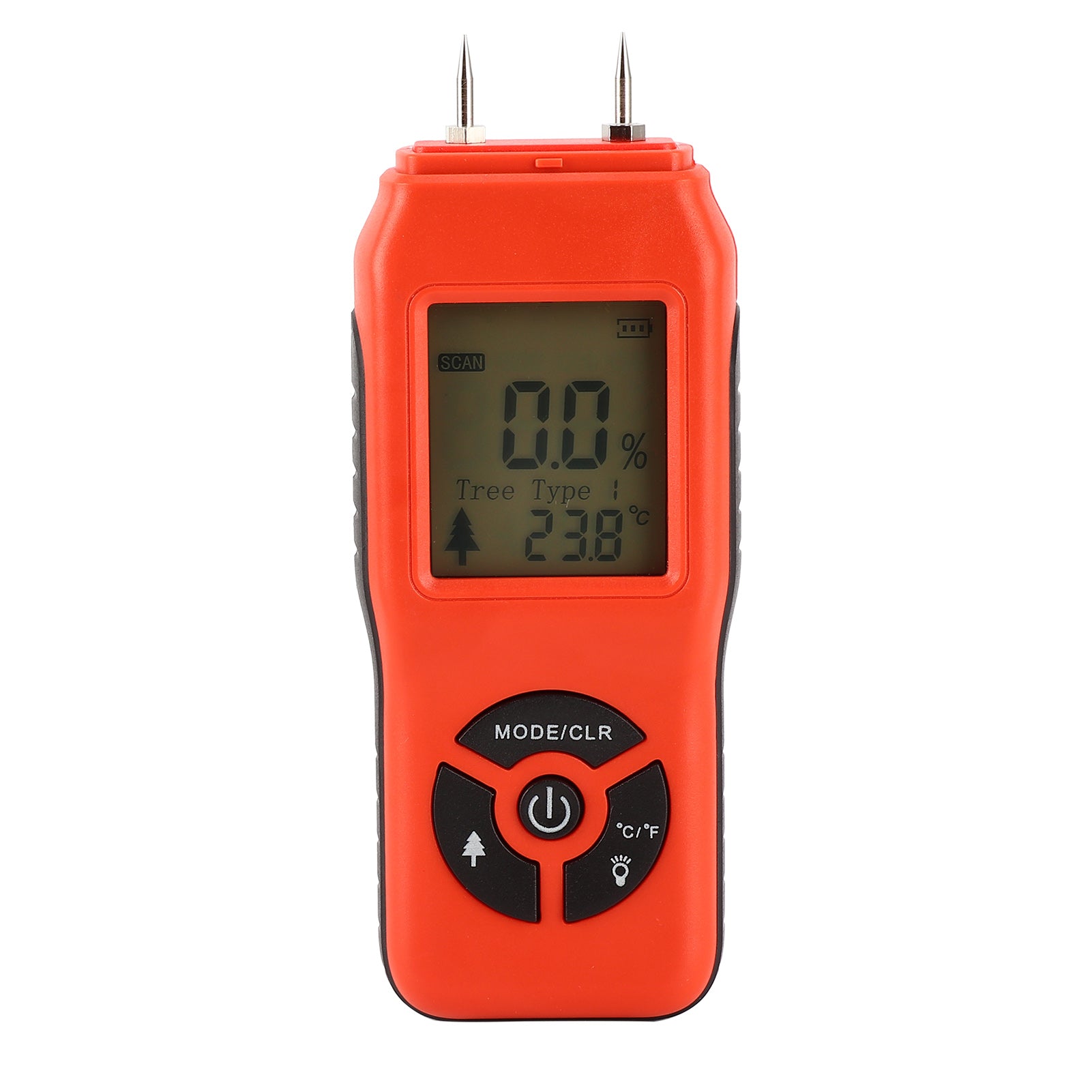 Professional Handheld Digital Wood Moisture Meter Portable LCD Display Wood Humidity TesterRed