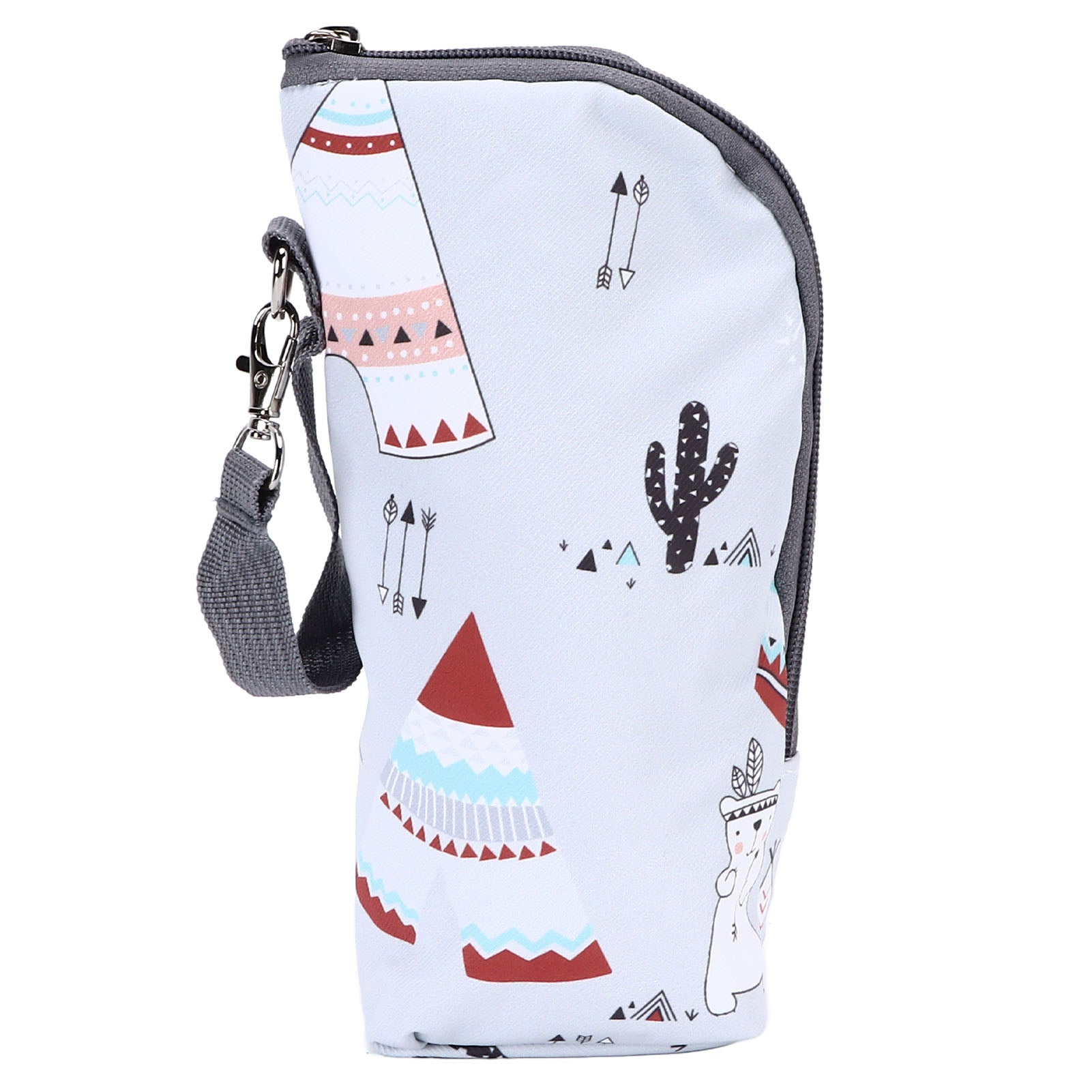 Bottle Bag Cute Pattern Convenient Portable Insulated Baby Bottle Holder for Milk Drinks Baby Carriage