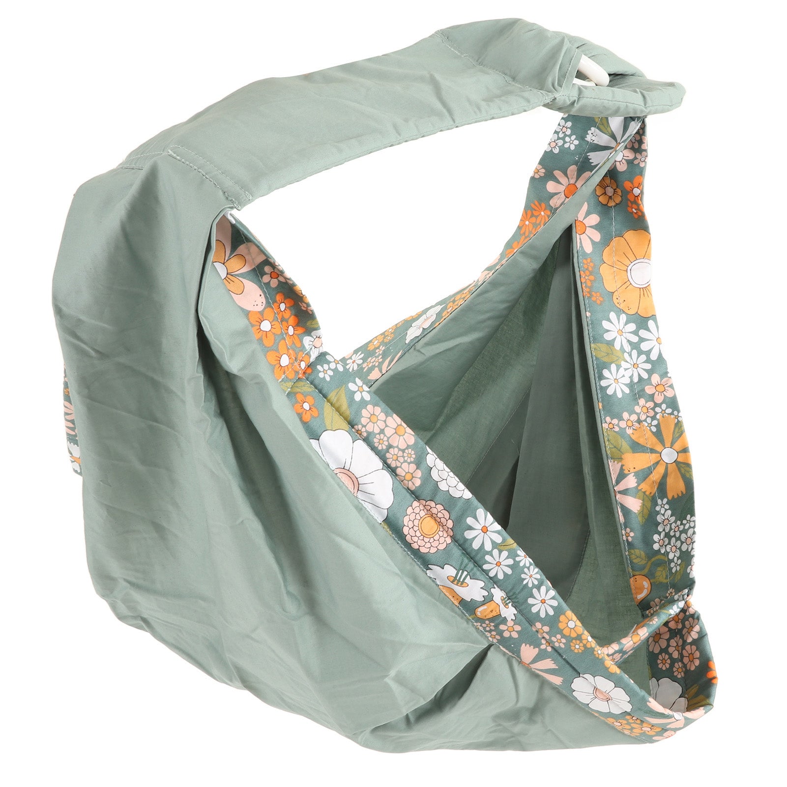 Infant Slings Lightweight Hand Free Breathable Splittable Cross Body Adjustable Baby Carriers Warp for Postnatal Mothers Mint Green