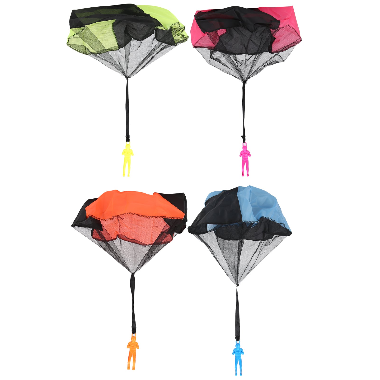 4pcs Hand Throwing Parachute Mini Soldier Sports Game Toy Educational Child Outdoor ToysA Set of four