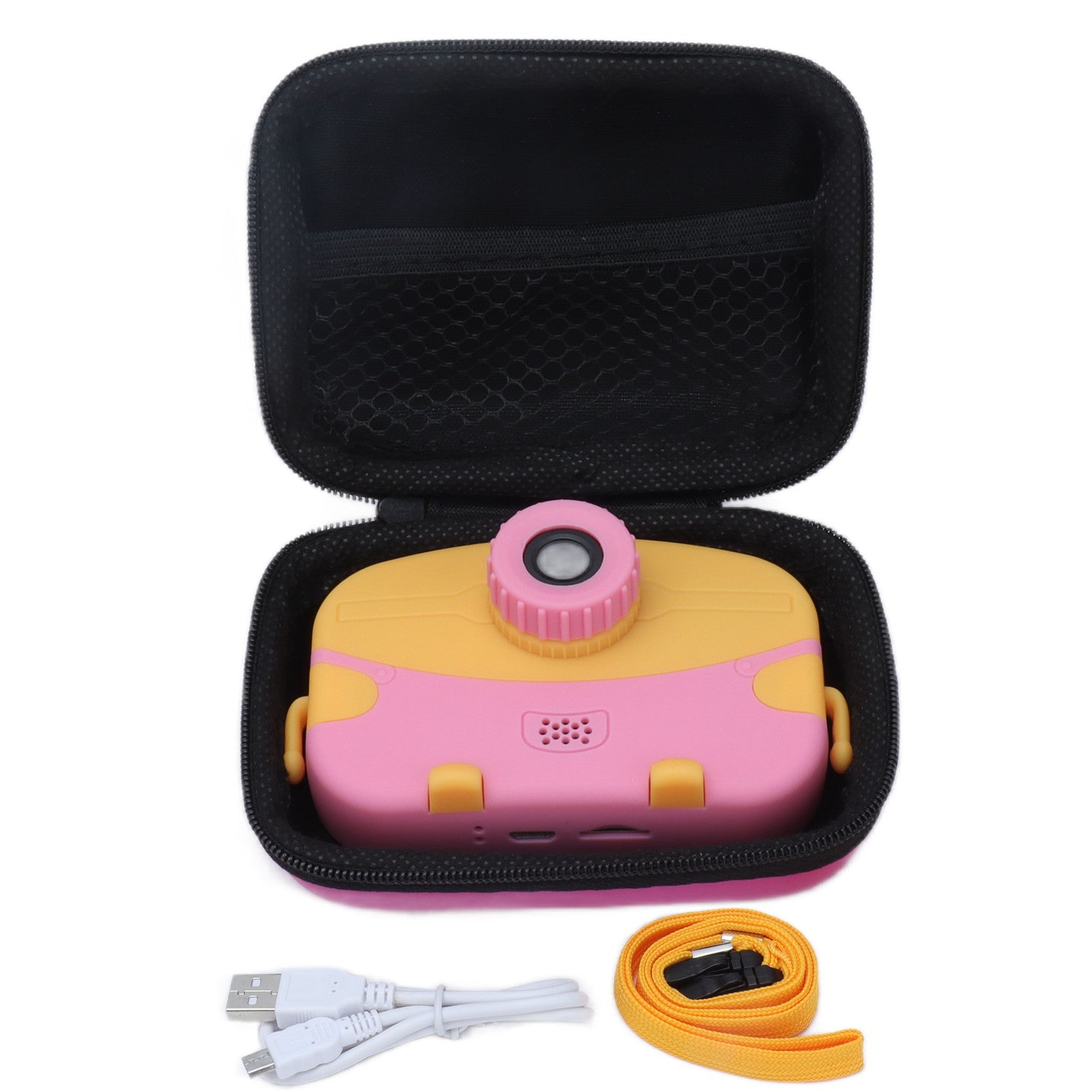 Kids Camera 2 to 3 Hours Battery Life USB Charging Anti Fall Mini Portable Kids Digital Camera for Kids GiftsPink