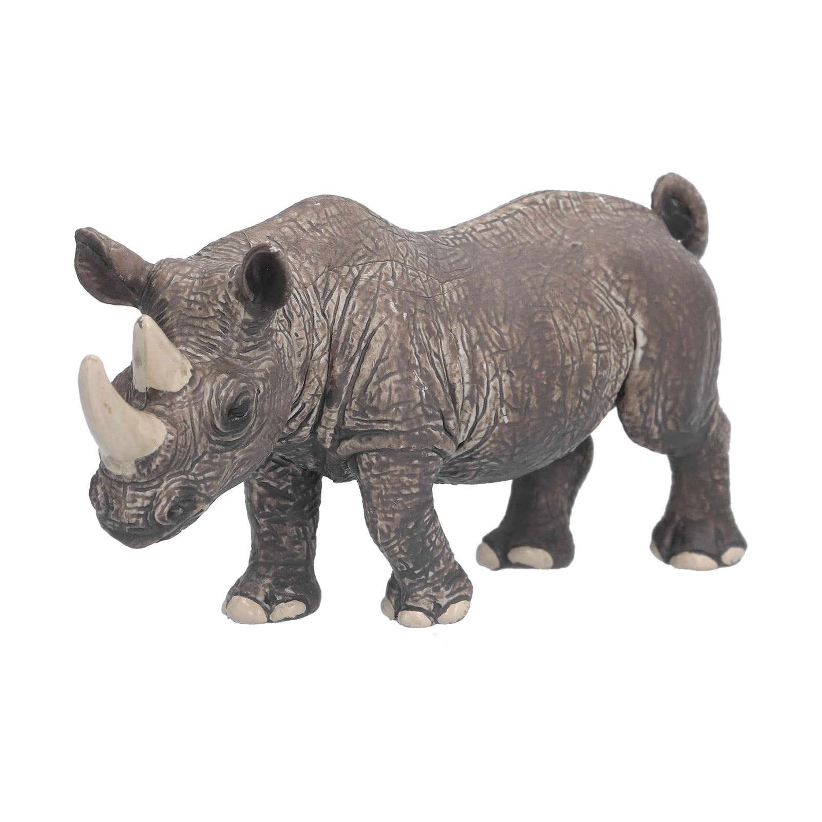 Simulation Rhino Model Animal Static Decoration Solid Rhinoceros Statue for 3 Years Old Kids(Rhinoceros )