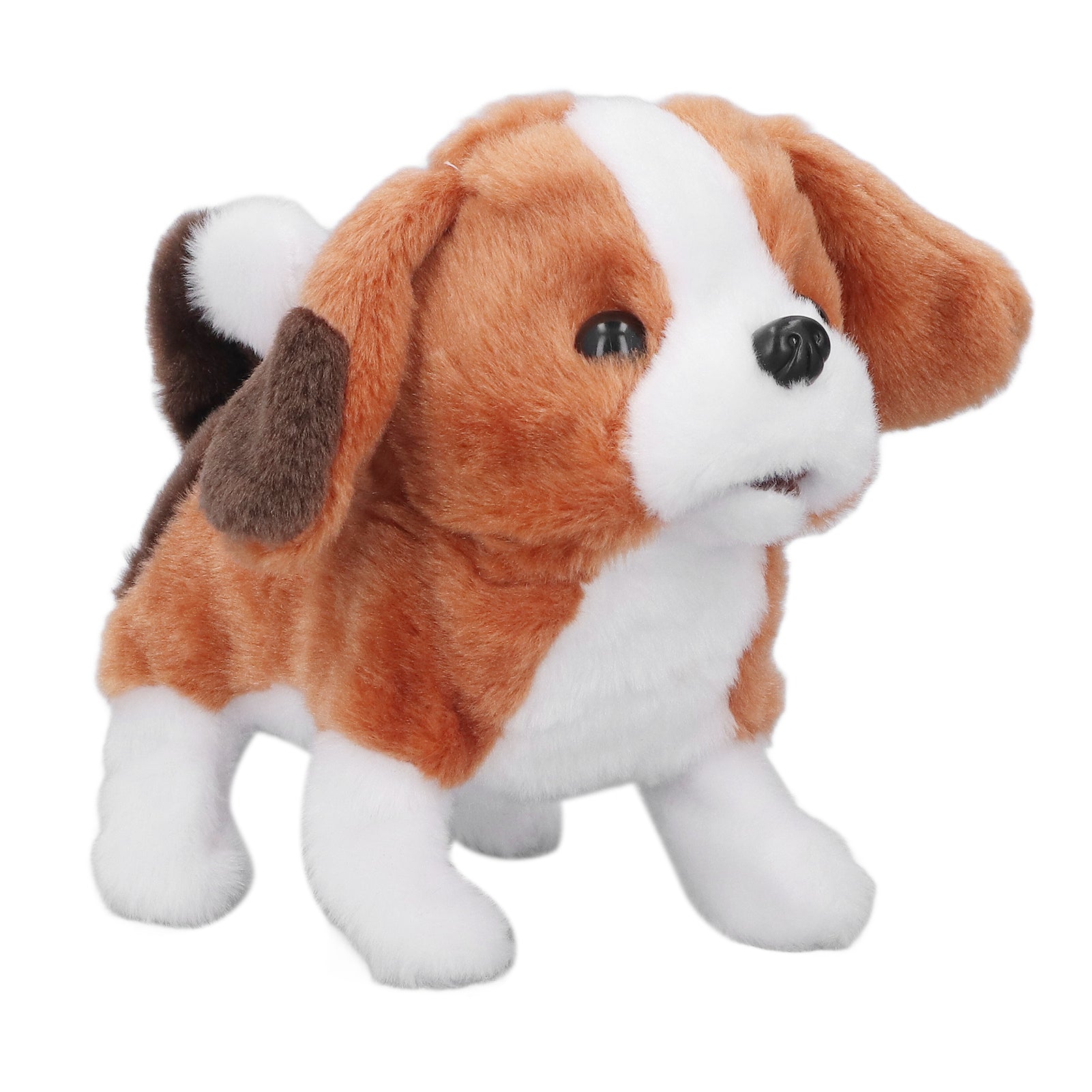Battery Puppy Dog Walking Barking Flippling Lifelike Soft Snuggly Fur Stuffed Animal Plush Dog for Holiday Gifts Toys
