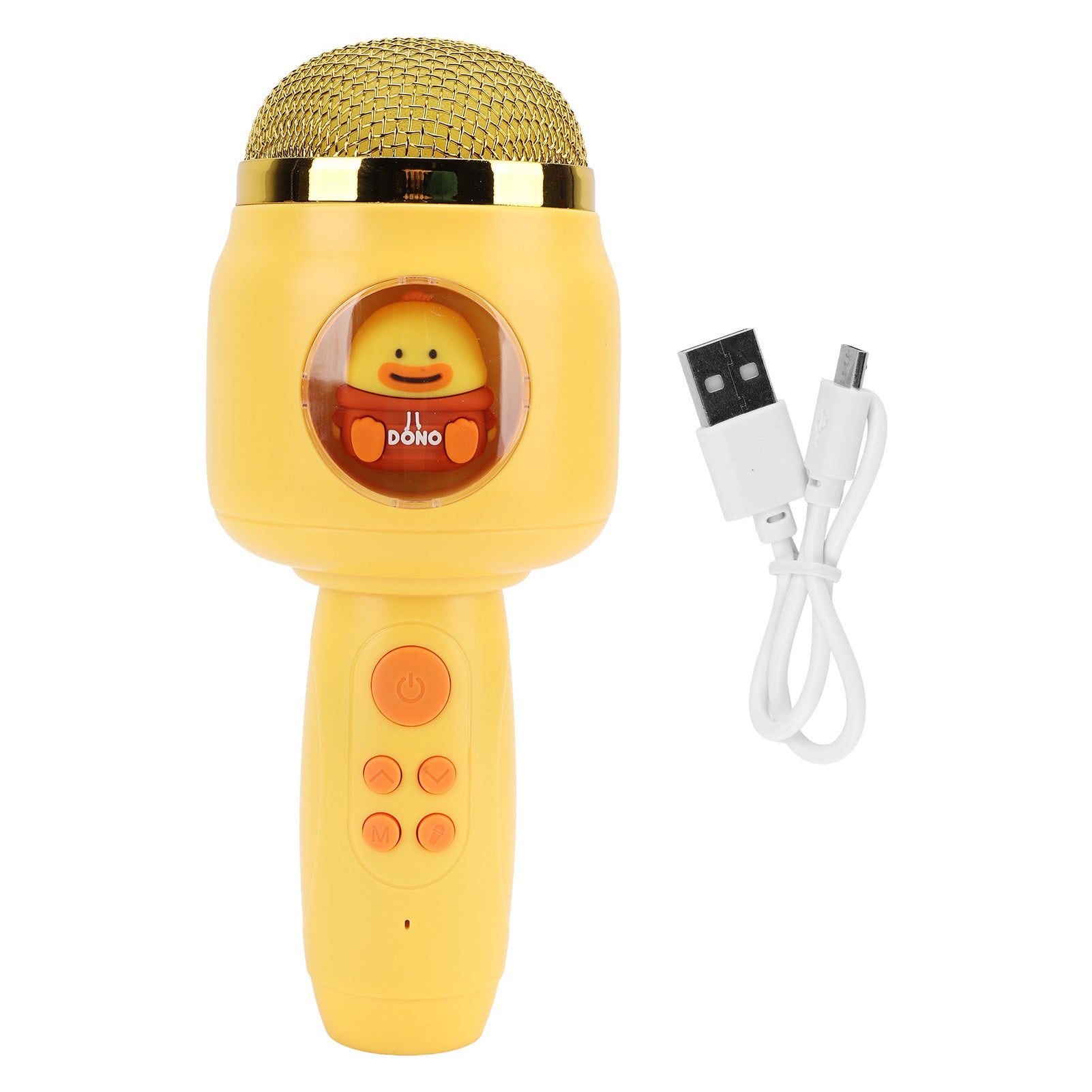 Cute Children Microphone Wireless Bluetooth Lovely Household Handheld Mic Microphone for Party Yellow