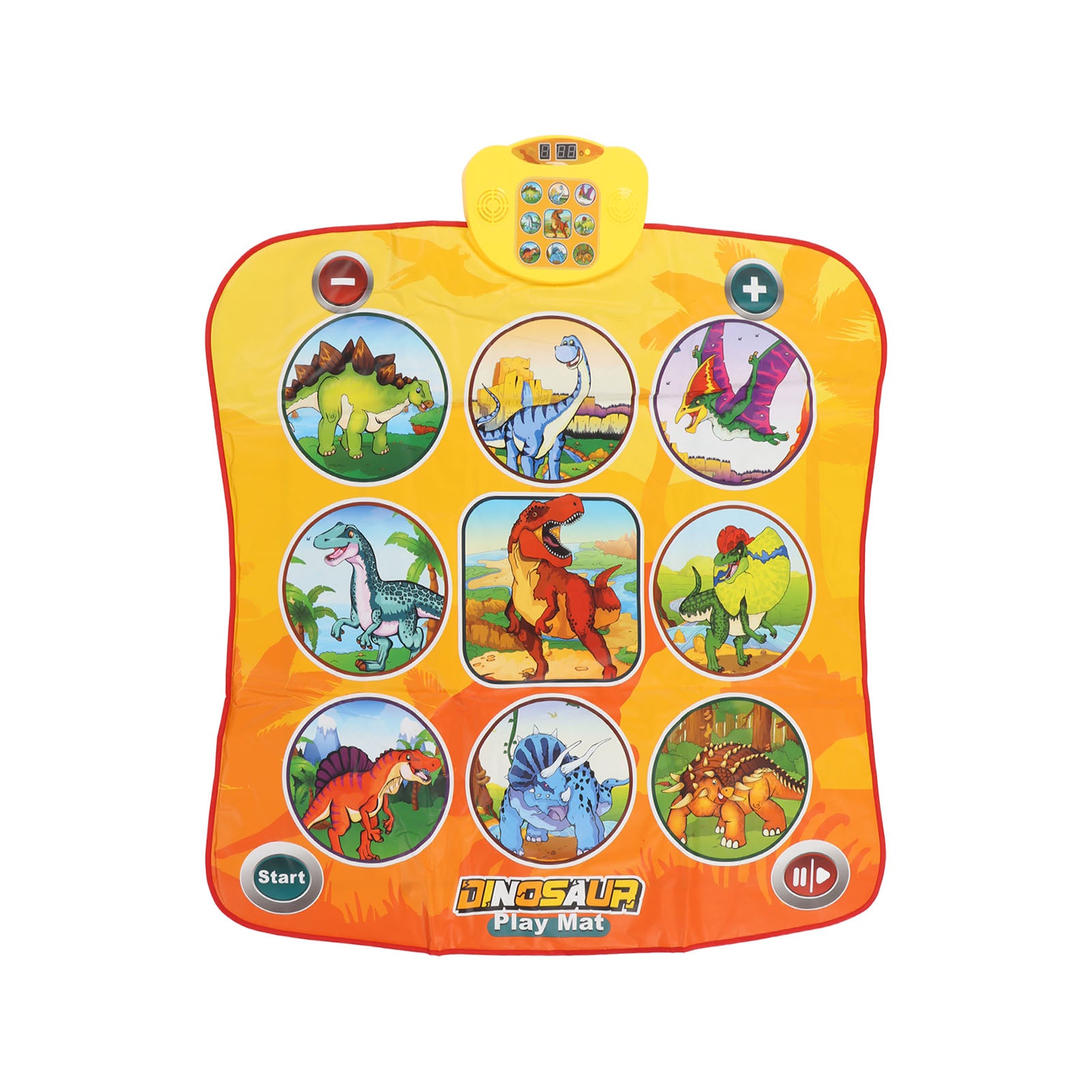 Kid Cartoon Pattern Dance Mat Children Volume Adjustable Electronic Music Dance Play Mat Toy for Home Dinosaur