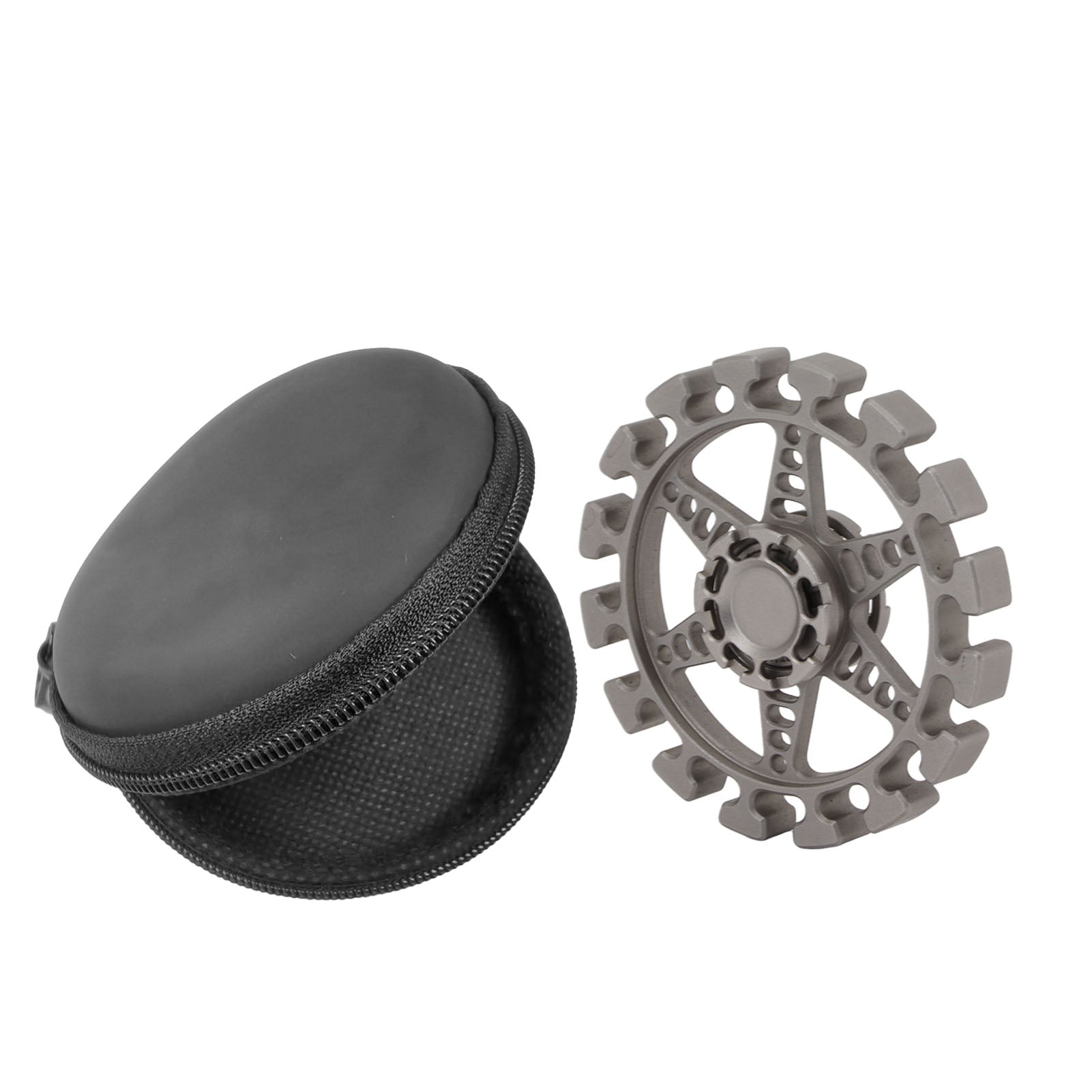 Metal Fingertip Gyroscope Round Shaped Reduce Anxiety Rotating Decompression Toy for Office Bus