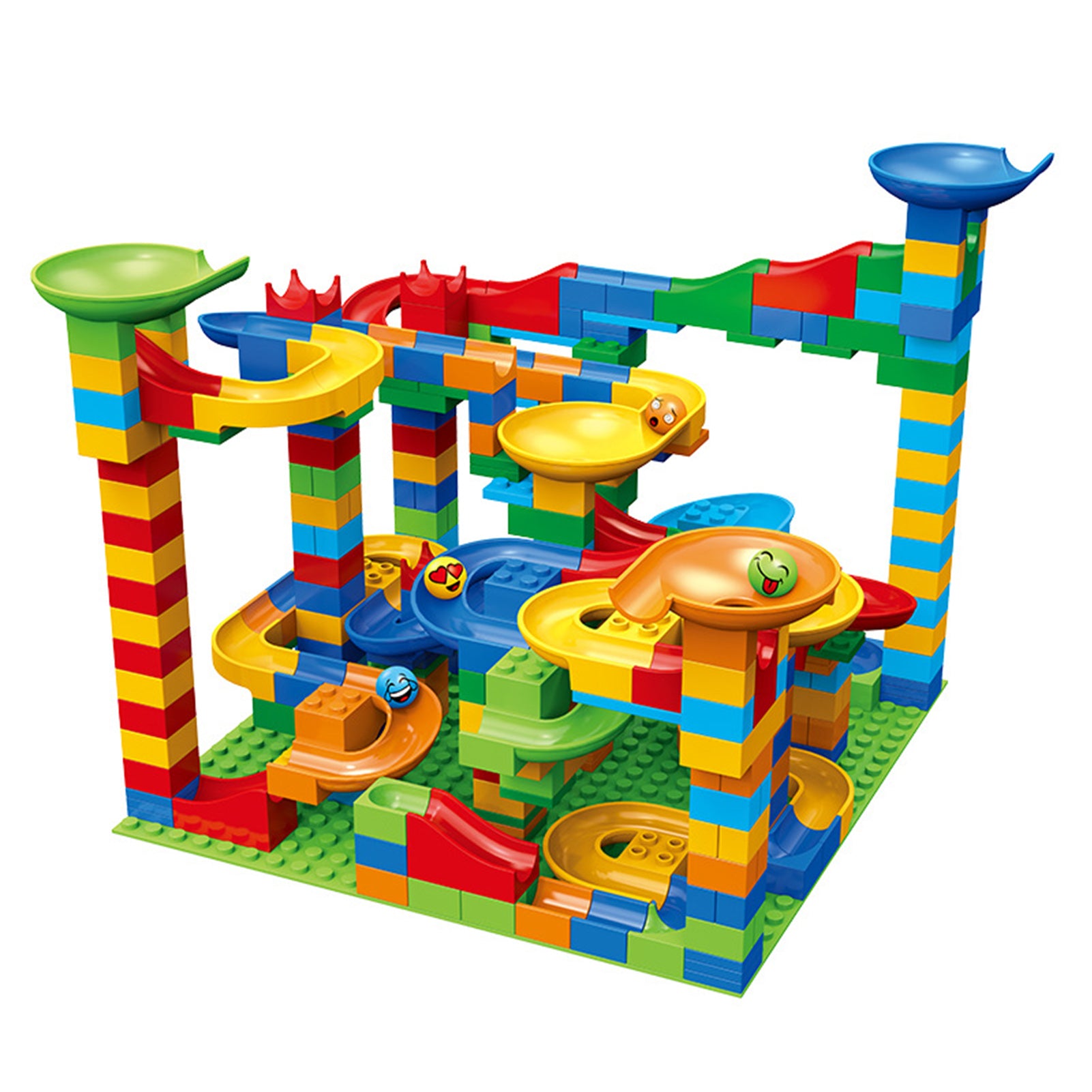 Marble Ball Building Block BIg Size Marble Race Track Colorful Toy for Kids Children