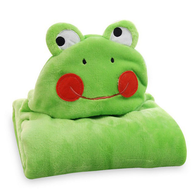 Hooded Baby Towel Soft Warm Strong Absorbent Hypoallergenic Cute Animal Infant Bath Towel for Newborn Toddler Type 2