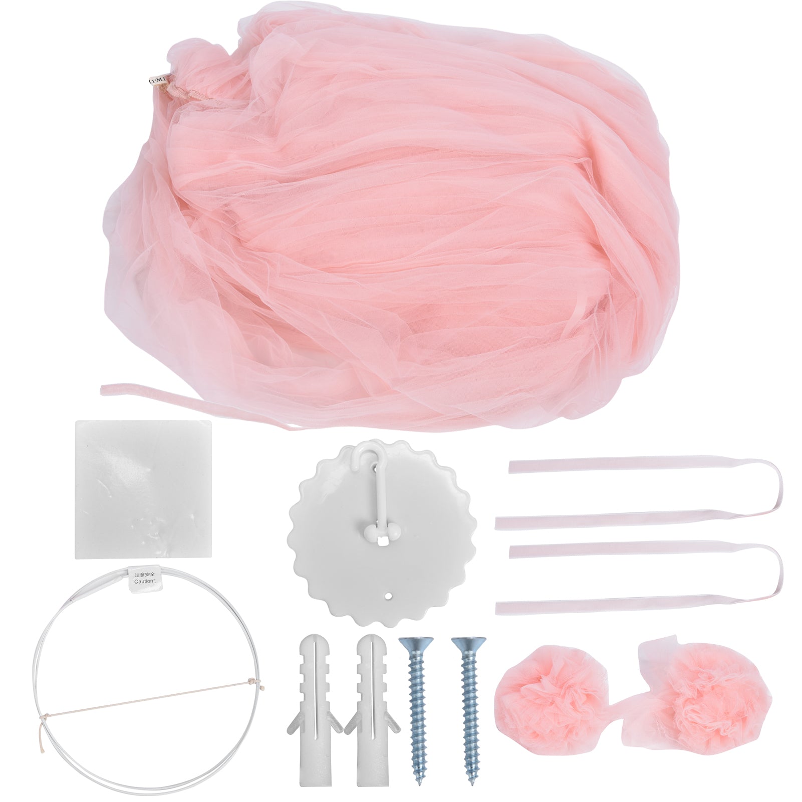 Princess Bed Canopy Net Mosquito Protection Decoration Dome Mosquito Net for Baby GirlsPink