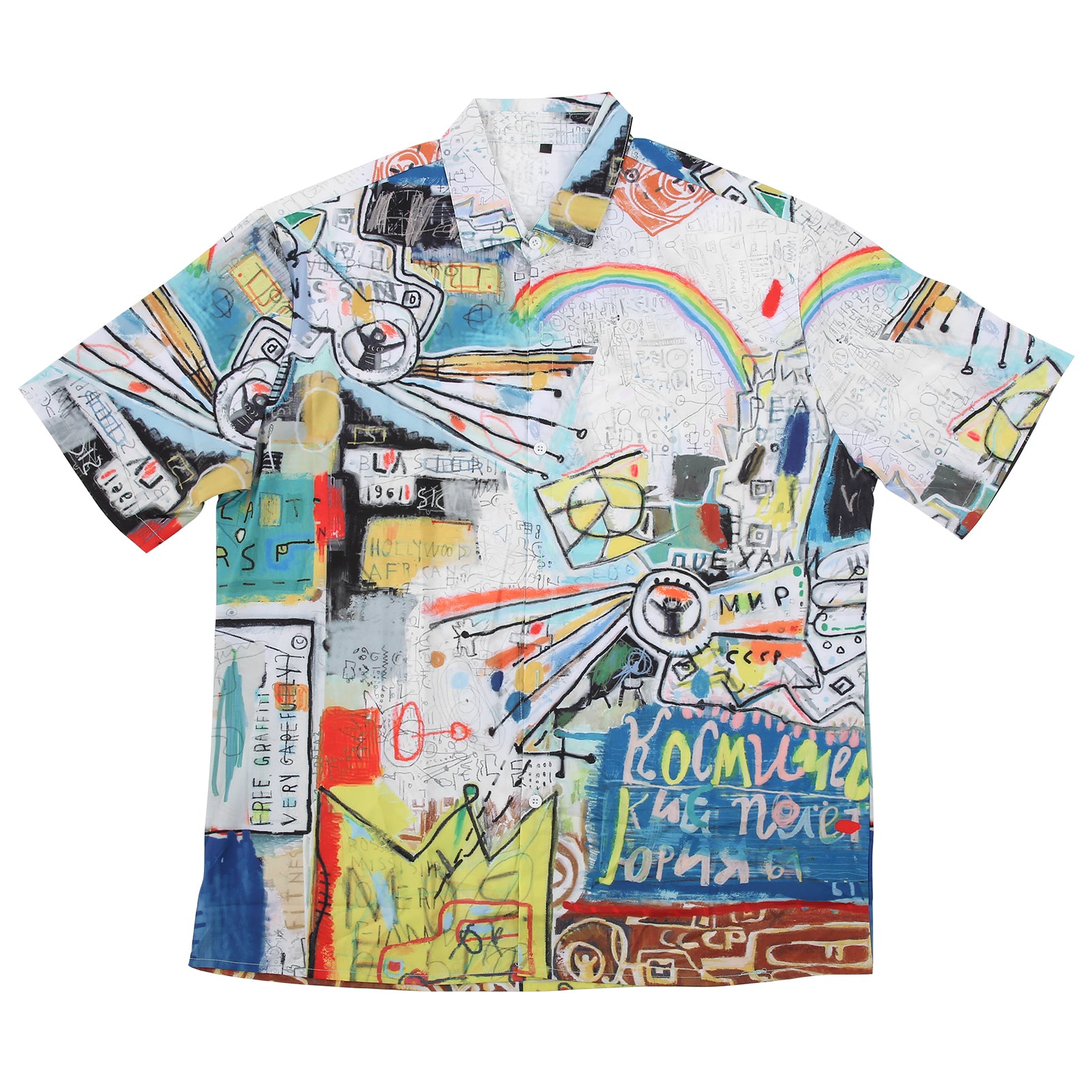 Men Summer Soft Short Sleeve Shirt Casual Stylish Novel Breathable Printed Shirt TopsCE011019 L