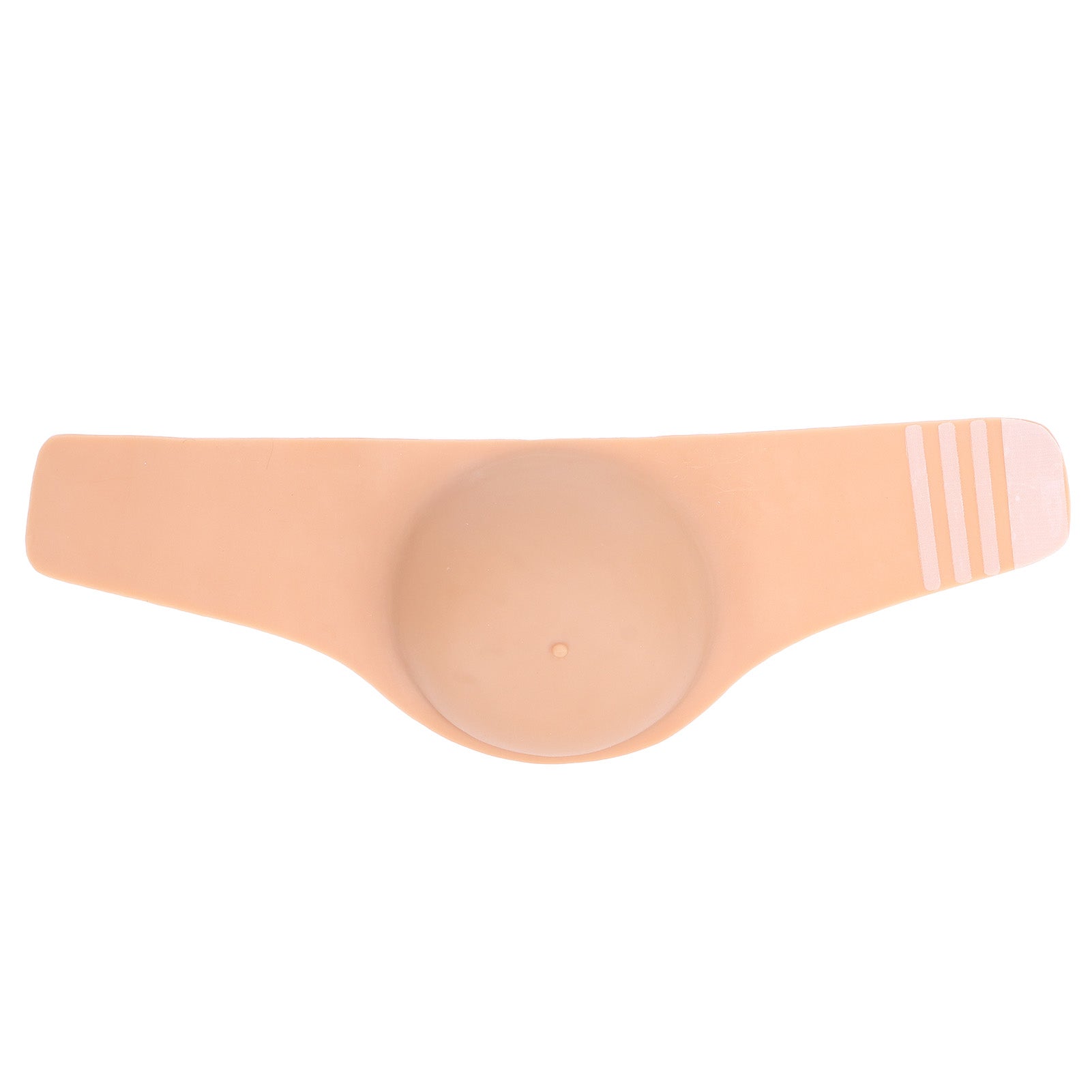 Artificial Fake Pregnant Belly Silicone False Tummy Actress Performance Photography PropsDark Skin Color 5‑7 Months Twins (XL)