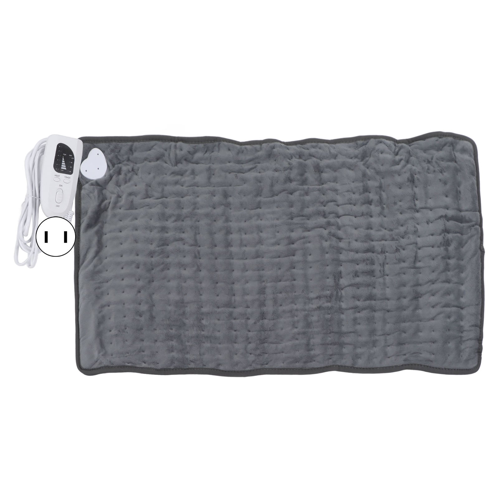 Heating Pad 6 Temperature Settings Fast Heating Electric Hot Heated Pad for Arms Neck Legs 29.9 X 15.7in Dark Grey US Plug 100‑120V