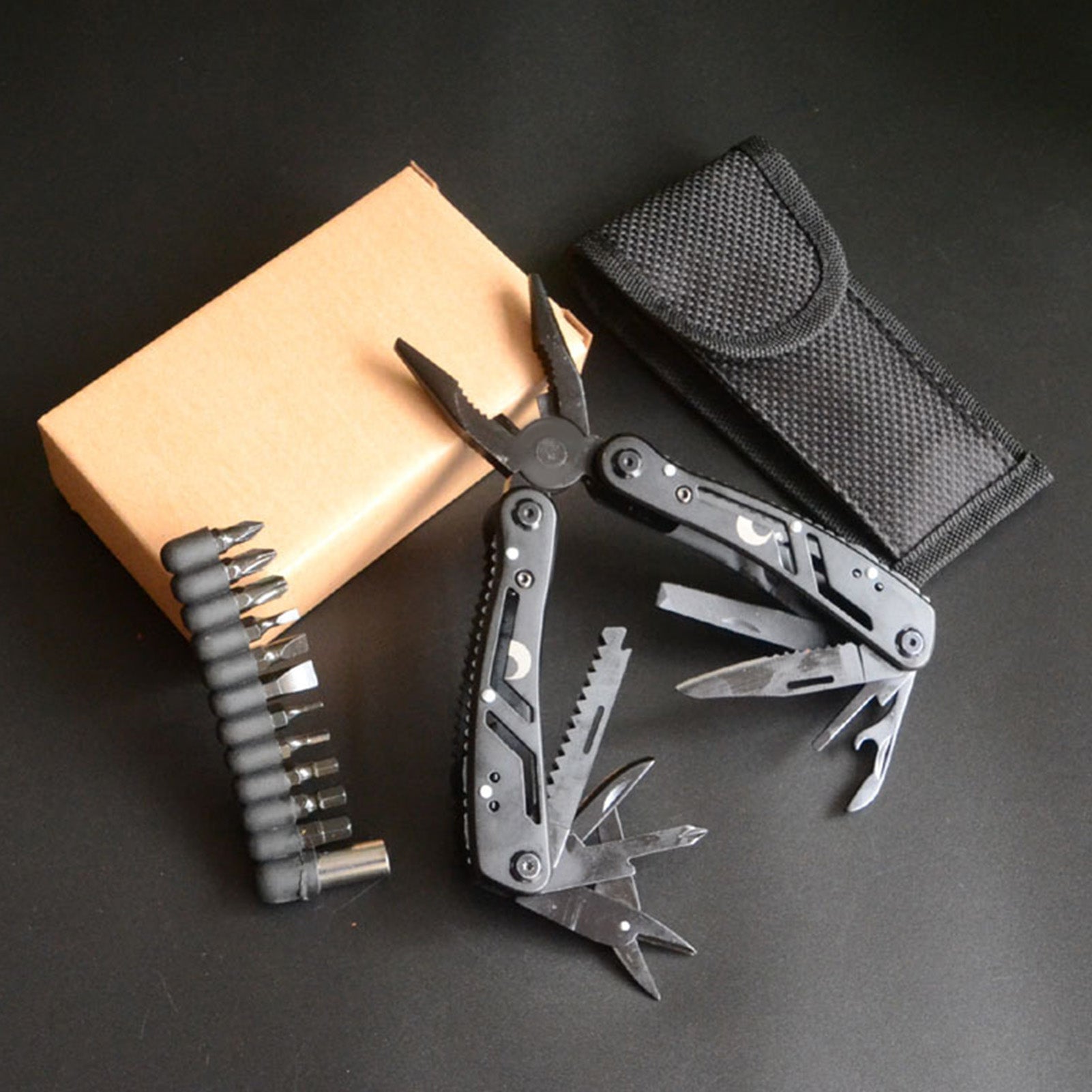 Multitool Pliers Pocket Size Knife Screwdriver File Bottle Opener Saw for Outdoor Camping