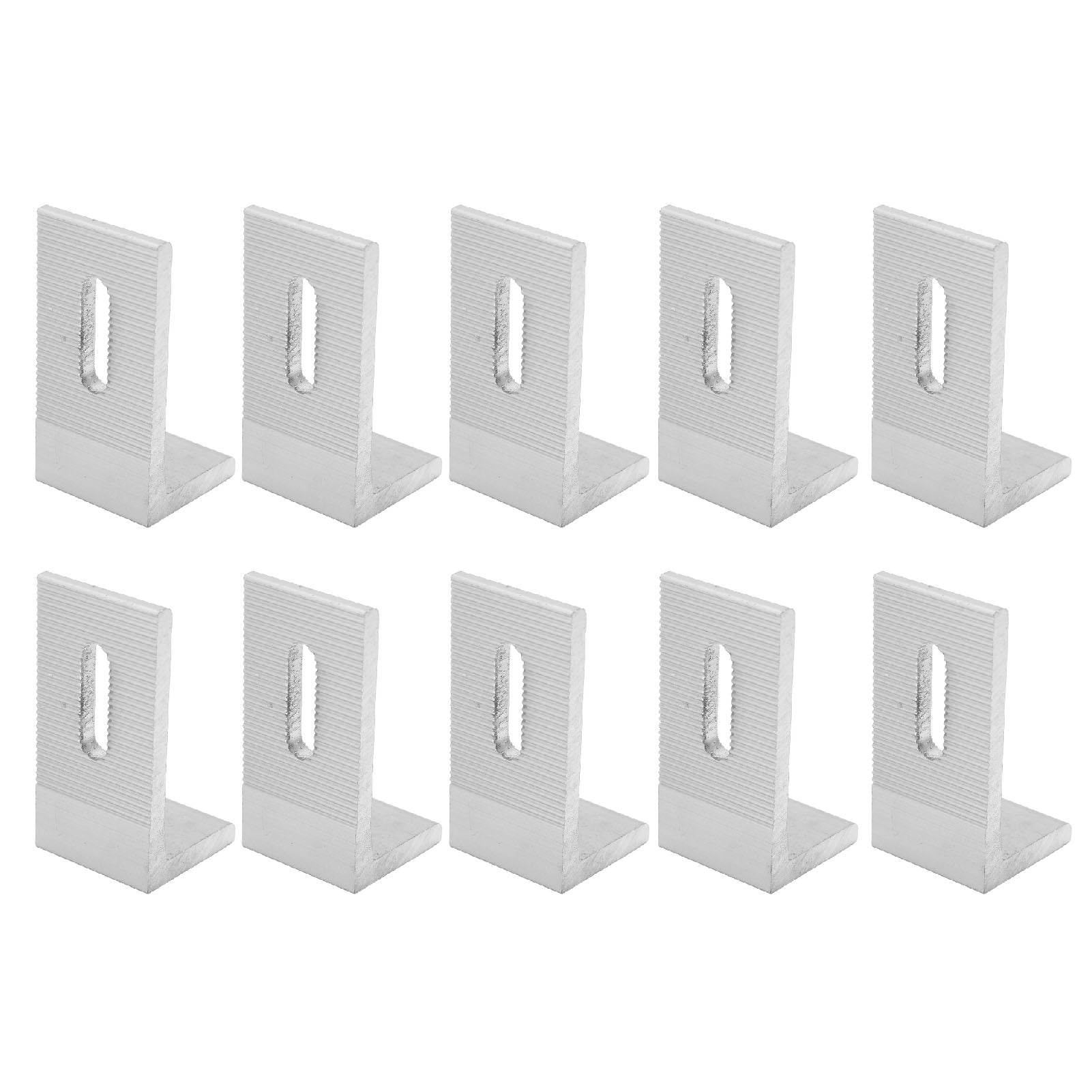 10PCS L Foot Solar Mount Aluminum Alloy Photovoltaic Panel Mounting Bracket for Roof PV System