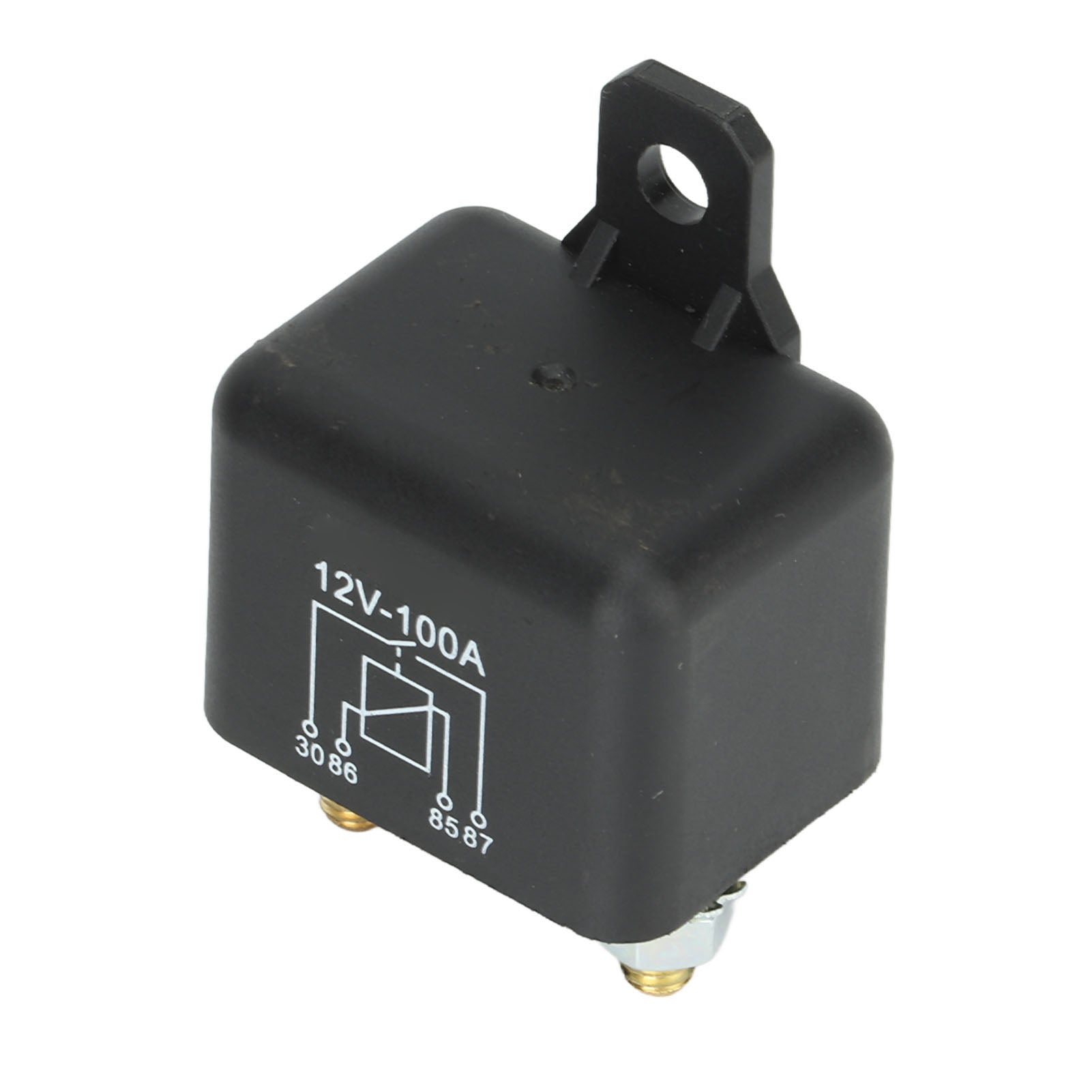 Starter Relay Solenoid 4 Pin 12V 100A NO for Lawn Mower Garden Tractor Golf Cart