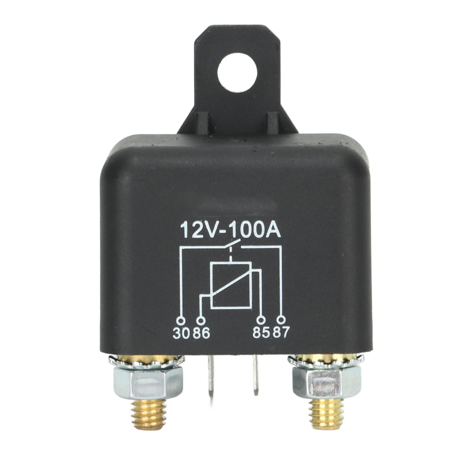 Starter Relay Solenoid 4 Pin 12V 100A NO for Lawn Mower Garden Tractor Golf Cart