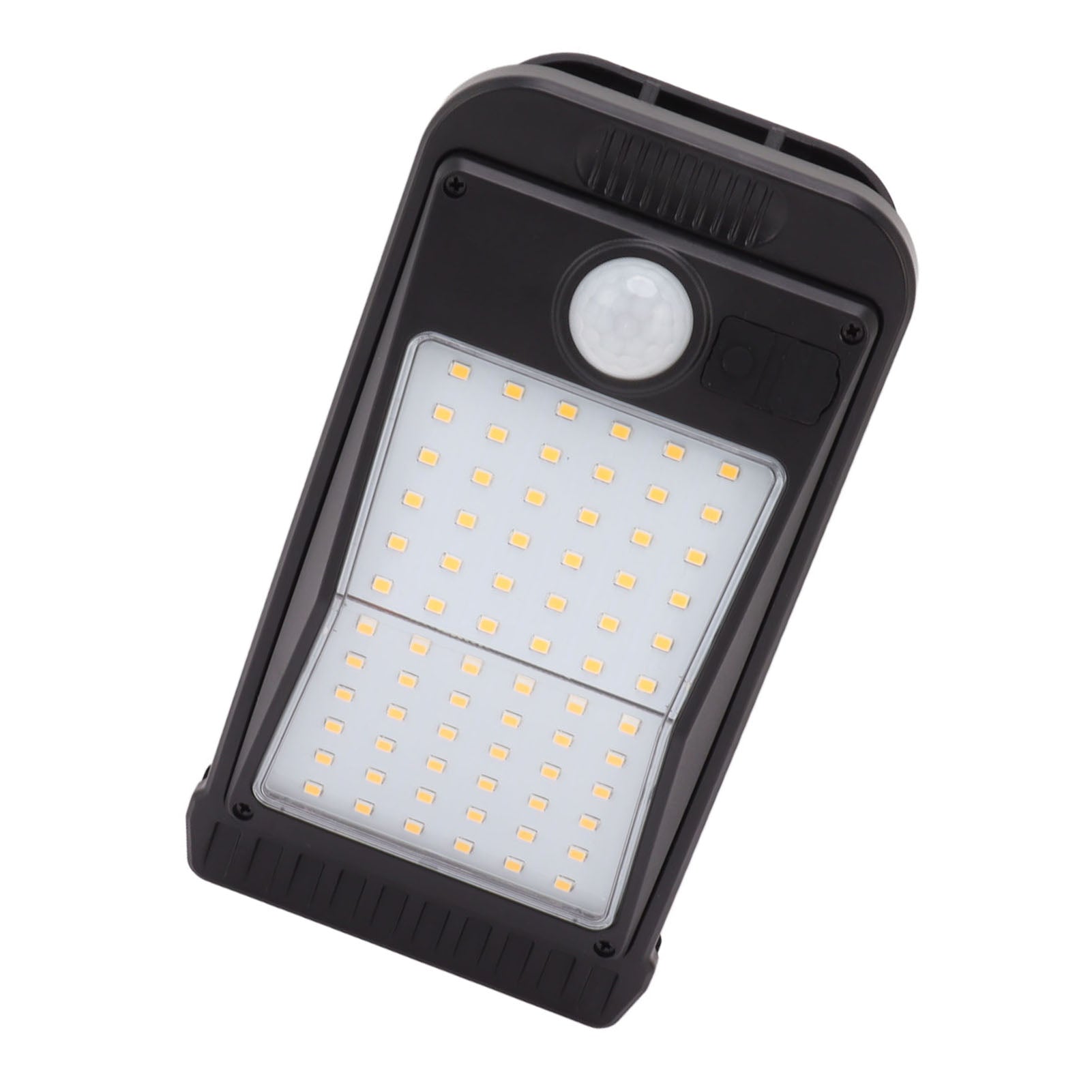 1 PC USB Solar Clip Lamp With Built in Battery USB Human Body Induction 72 Led Light for Outdoor Courtyard Garden Terrace Warm Light