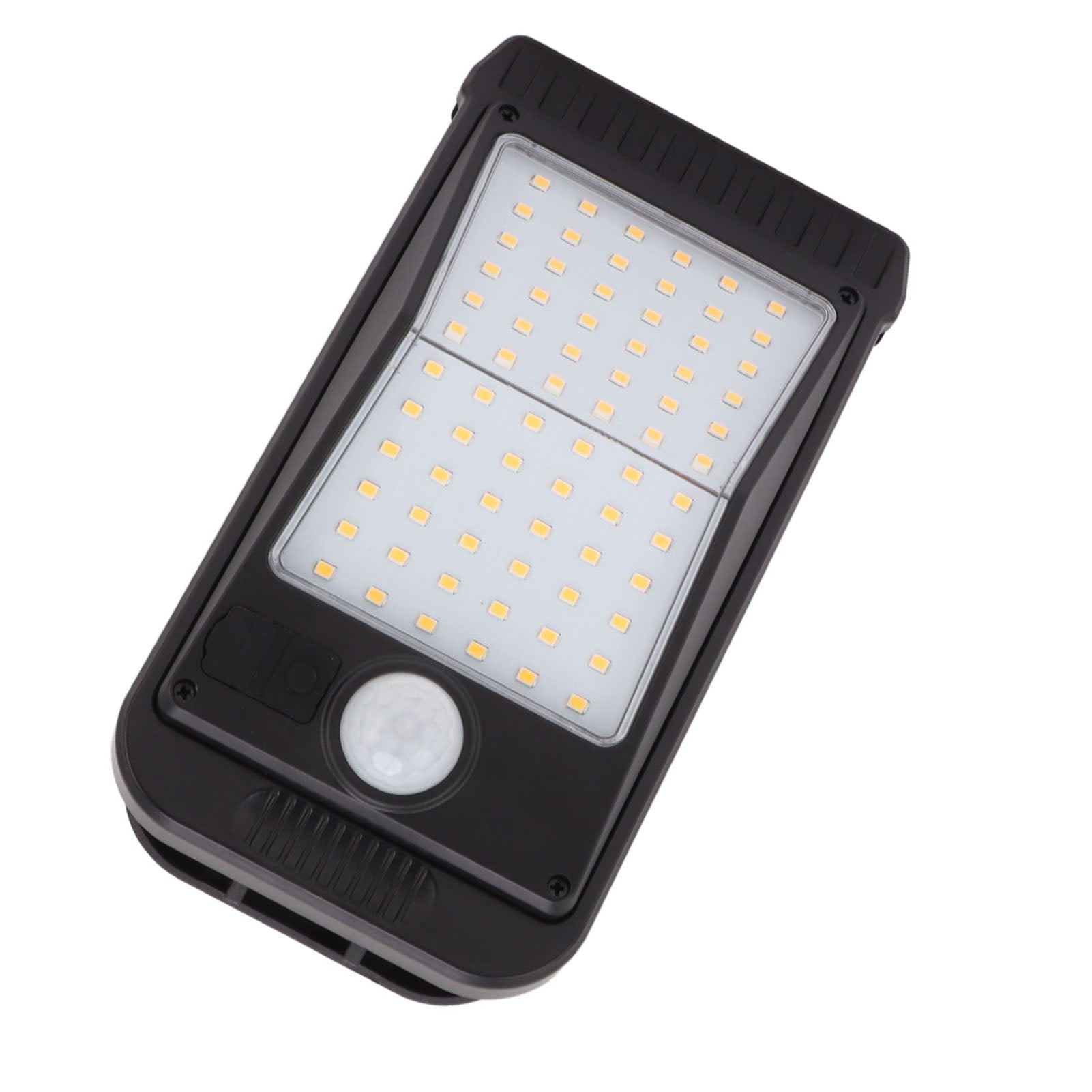 1 PC USB Solar Clip Lamp With Built in Battery USB Human Body Induction 72 Led Light for Outdoor Courtyard Garden Terrace Warm Light