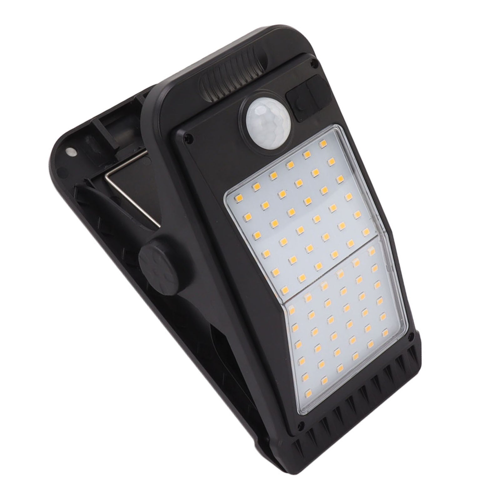 1 PC USB Solar Clip Lamp With Built in Battery USB Human Body Induction 72 Led Light for Outdoor Courtyard Garden Terrace Warm Light