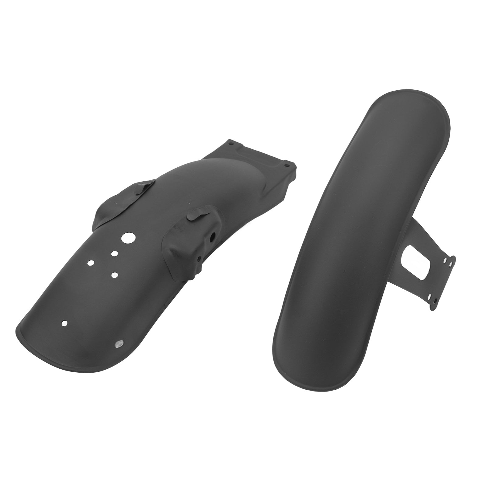 1 Pair Motorcycle Fender Shockproof Strong Strength Front Rear Wheel Guard Replacement for Suzuki CG125 GN125 Black