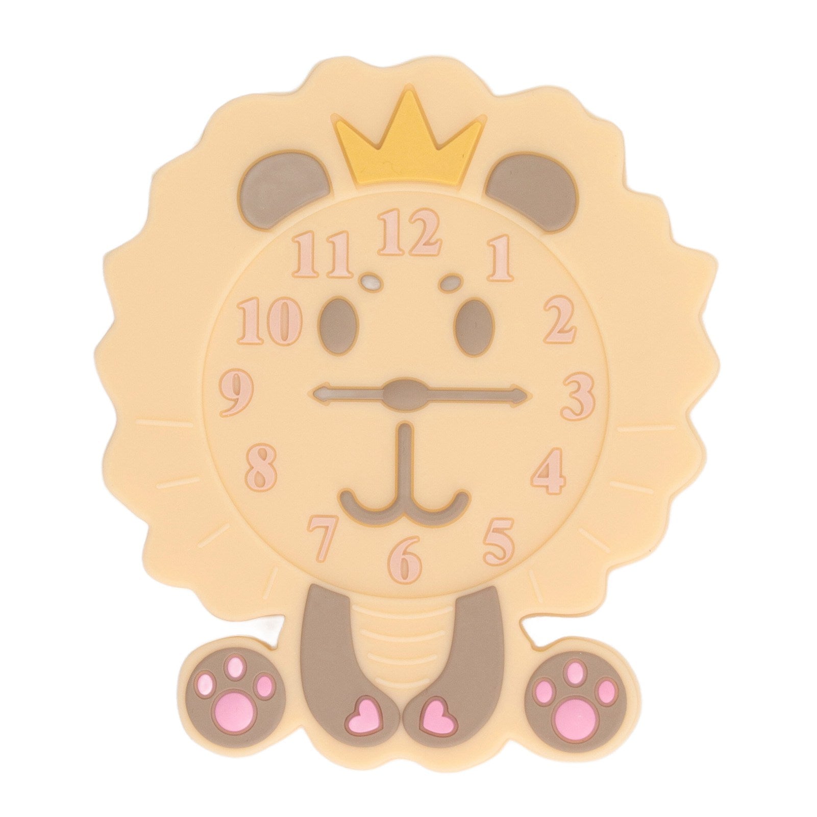 Cartoon Animal Alarm Clock Shaped Teething Toy Gum Relief Infant Soft Silicone Cute Teething Chew Toy Type 3