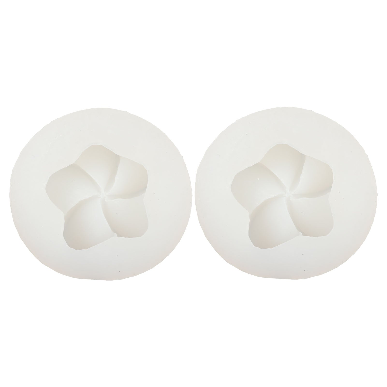 2pcs 3D Flower Silicone Mold High Temperature Resistance Easy Demoulding Translucence Fondant Molds for Chocolate