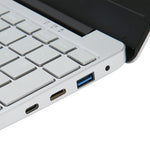 15.6 Inch Laptop for Windows 11 1920x1080P 8GB DDR4 RAM 128GB SSD ROM Support 2.4G 5G WiFi Ultrathin Gaming Laptop 100‑240V US Plug