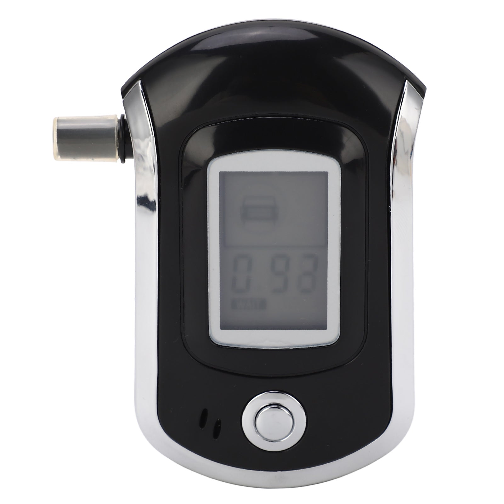 Digital Display Breath Tester Air Blowing Portable Drunk Detector with 5 Replaceable Mouthpieces