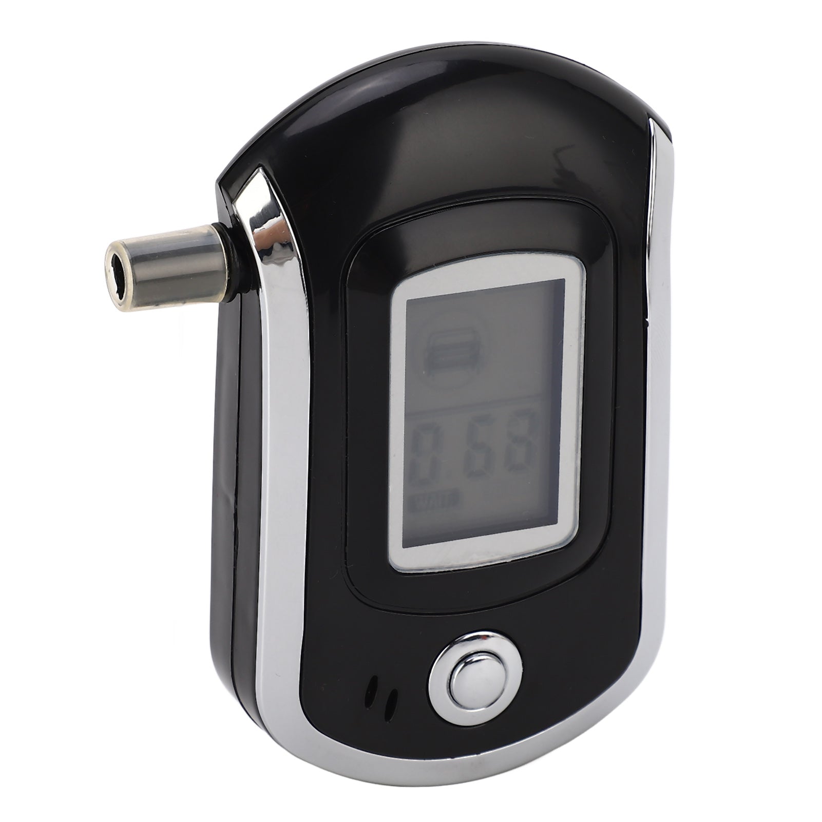 Digital Display Breath Tester Air Blowing Portable Drunk Detector with 5 Replaceable Mouthpieces