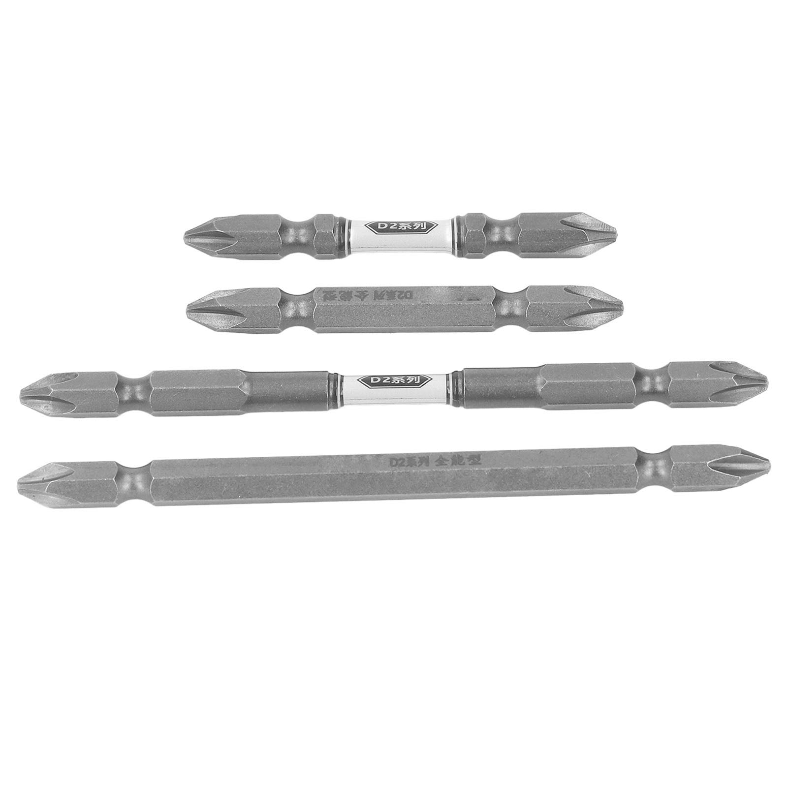 4PCS Electric Screwdriver Bits Strong Magnetic Alloy Steel Double Head Drive Bit for Impact Power Tools