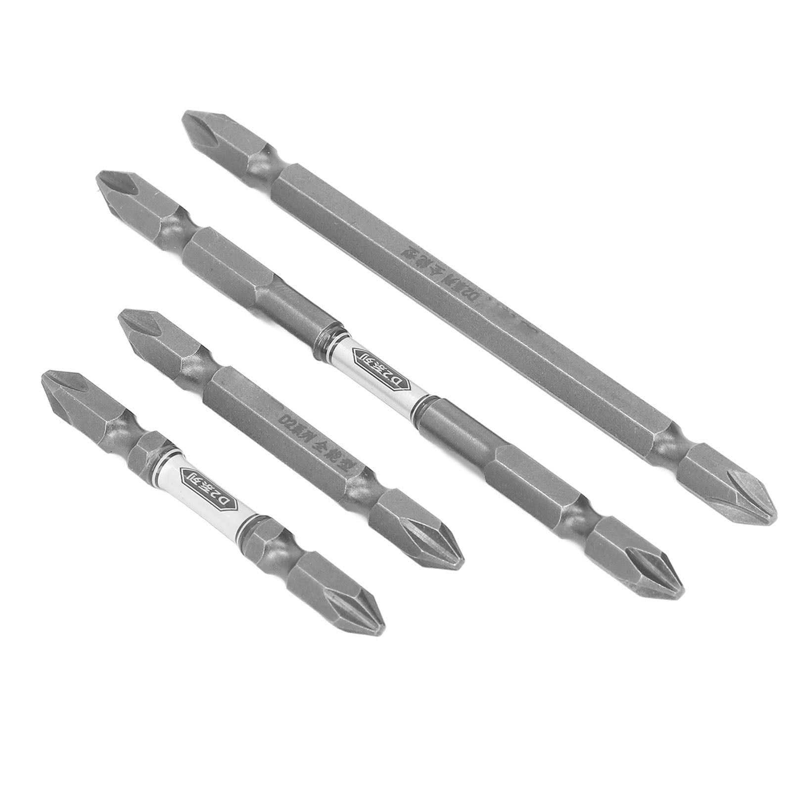 4PCS Electric Screwdriver Bits Strong Magnetic Alloy Steel Double Head Drive Bit for Impact Power Tools