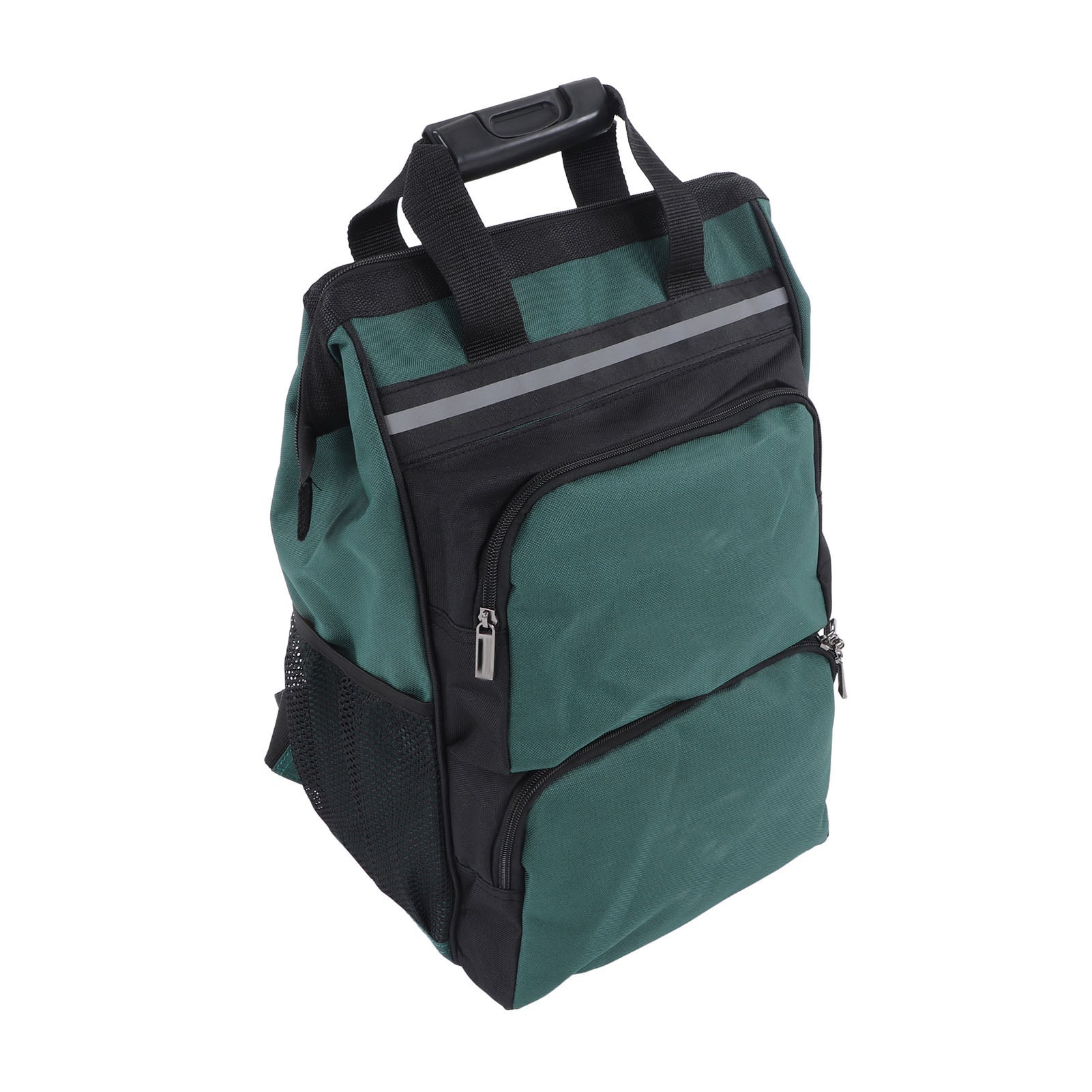 Tool Bag Backpack Canvas Wear Resistant Large Capacity Multi Compartments Portable Tool Backpack for Electrician 48cm / 18.9in Height