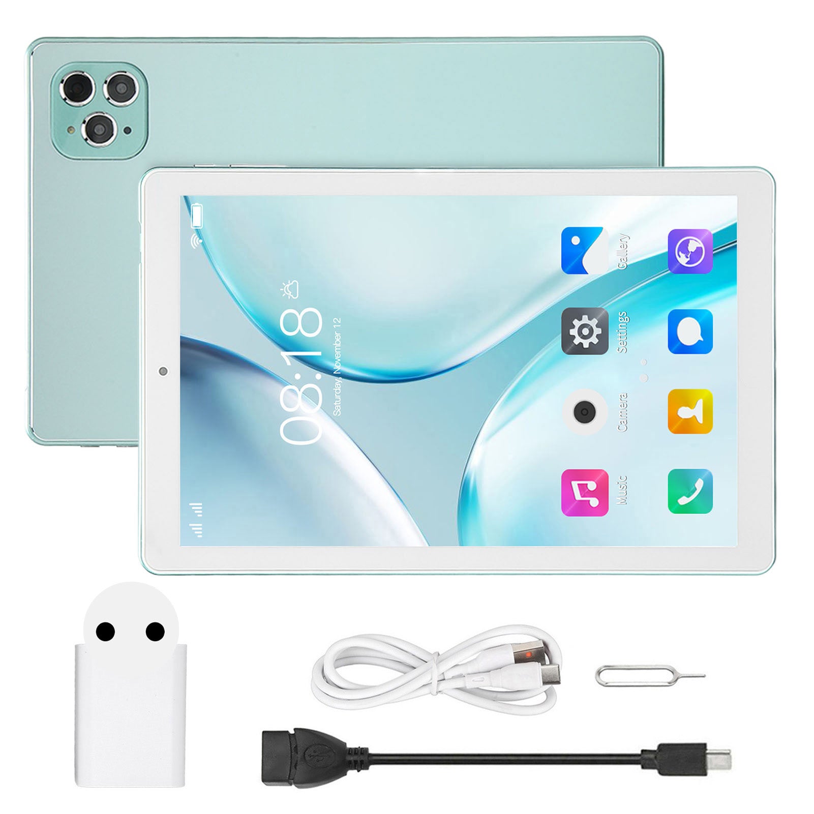 10.1 Inch Tablet 5G WiFi 4GB 64GB 1960x1080 8MP Front 16MP Rear Octa Core CPU Calling Tablet for Android 11.0