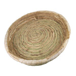 Straw Cat Nest Hand Woven Cat Nest Breathable Round Cat Scratch Box for Cats Dogs Rabbits Geese Bottom Diameter 40cm/15.7in