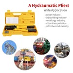 1 Set 10T Hydraulic Wire Cable Battery Lug Crimper Terminal Crimping Tool with 10~120mm Dies