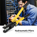 1 Set 10T Hydraulic Wire Cable Battery Lug Crimper Terminal Crimping Tool with 10~120mm Dies