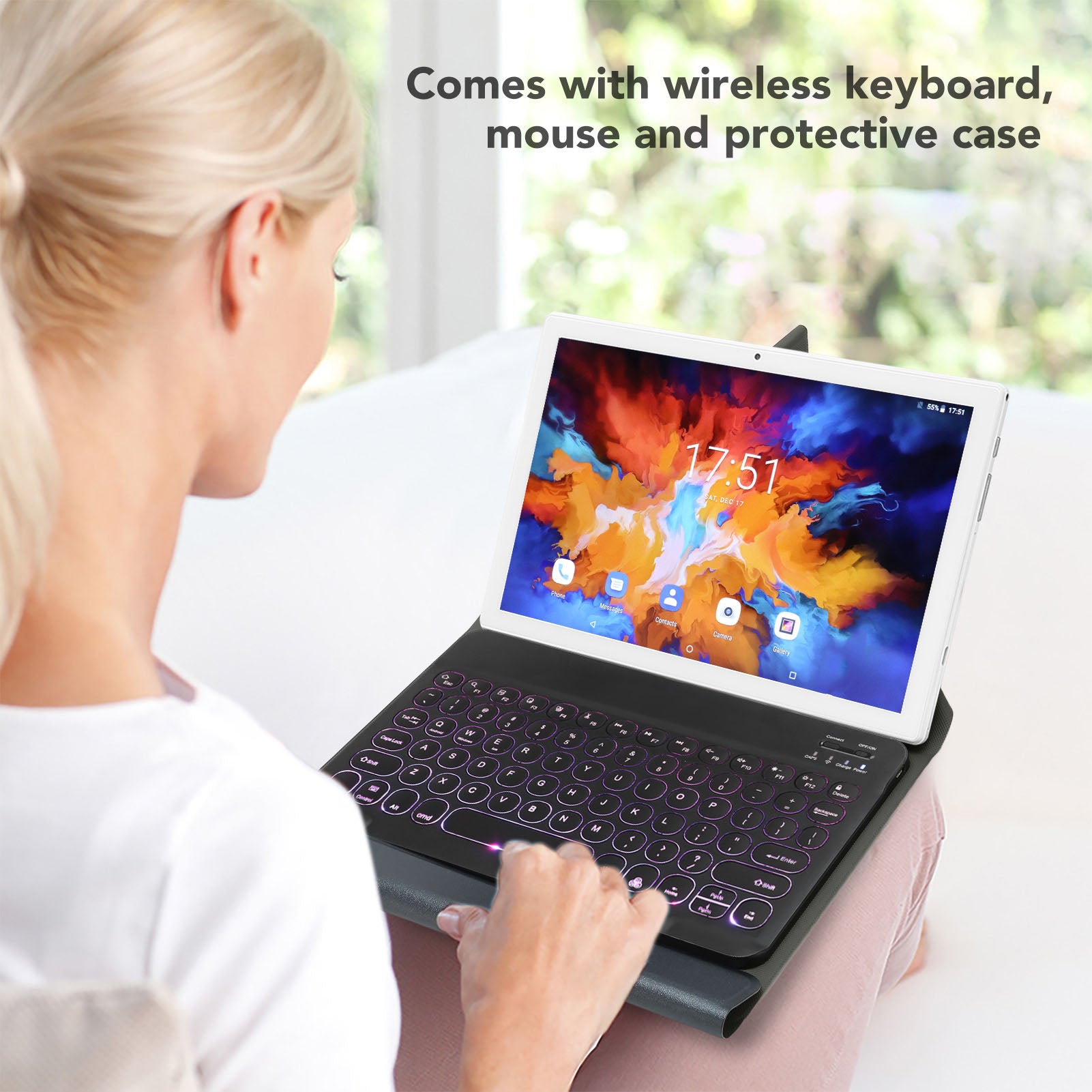 10.1 Inch Tablet for Android 11.0 Tablet 20MP Camera 1920X1200 Resolution Octa Core 12GB RAM 256GB ROM 5G WIFI