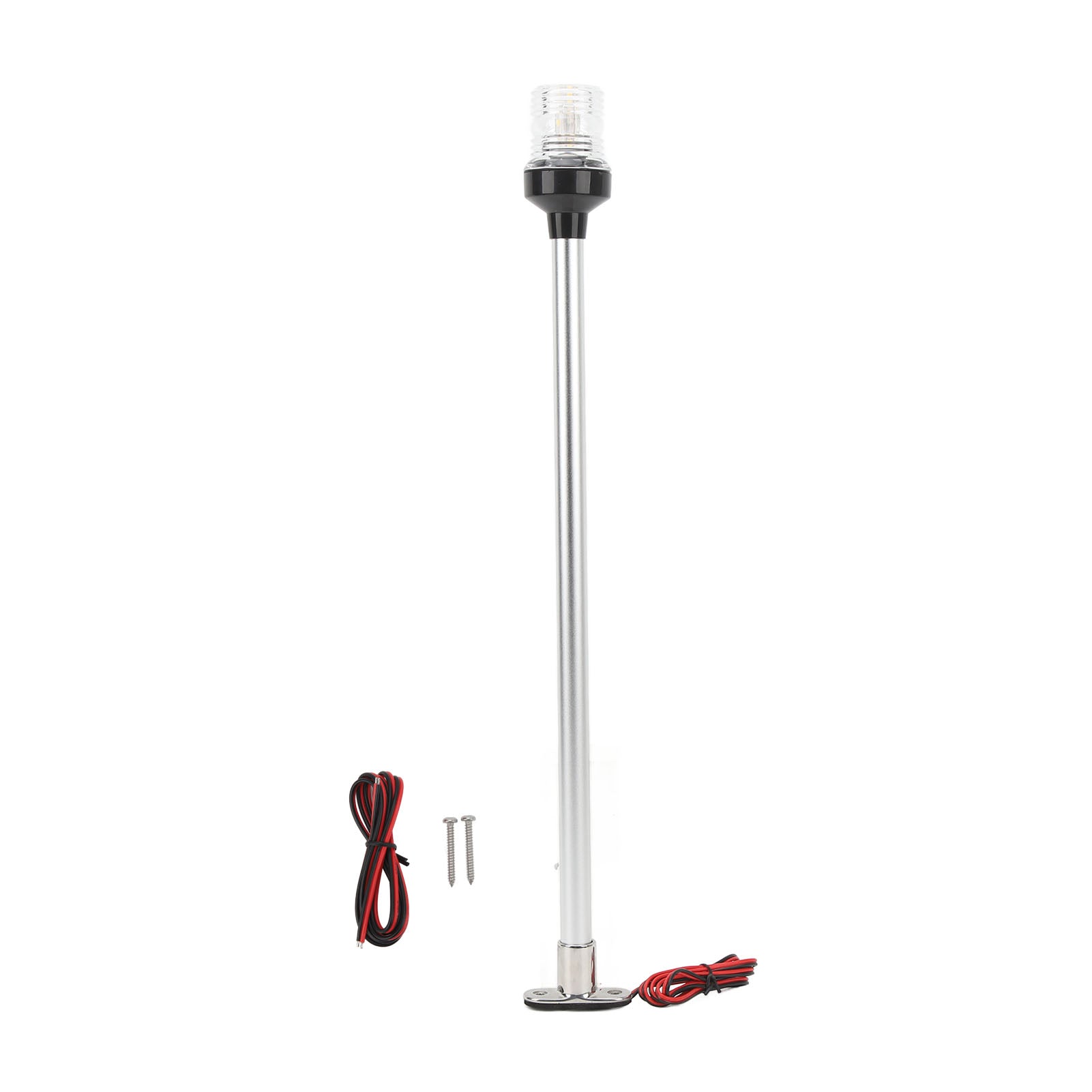 22 Inch Boat Navigation Lights Round 360 Degree Boat Stern Lamp with 316 Stainless Steel Base for Fishing Boats Yachts Marine