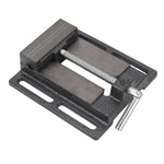 4in Jaw Opening Vise High Carbon Steel Flat Jaw Clamping Bench Vise for Hardware Parts Tightening