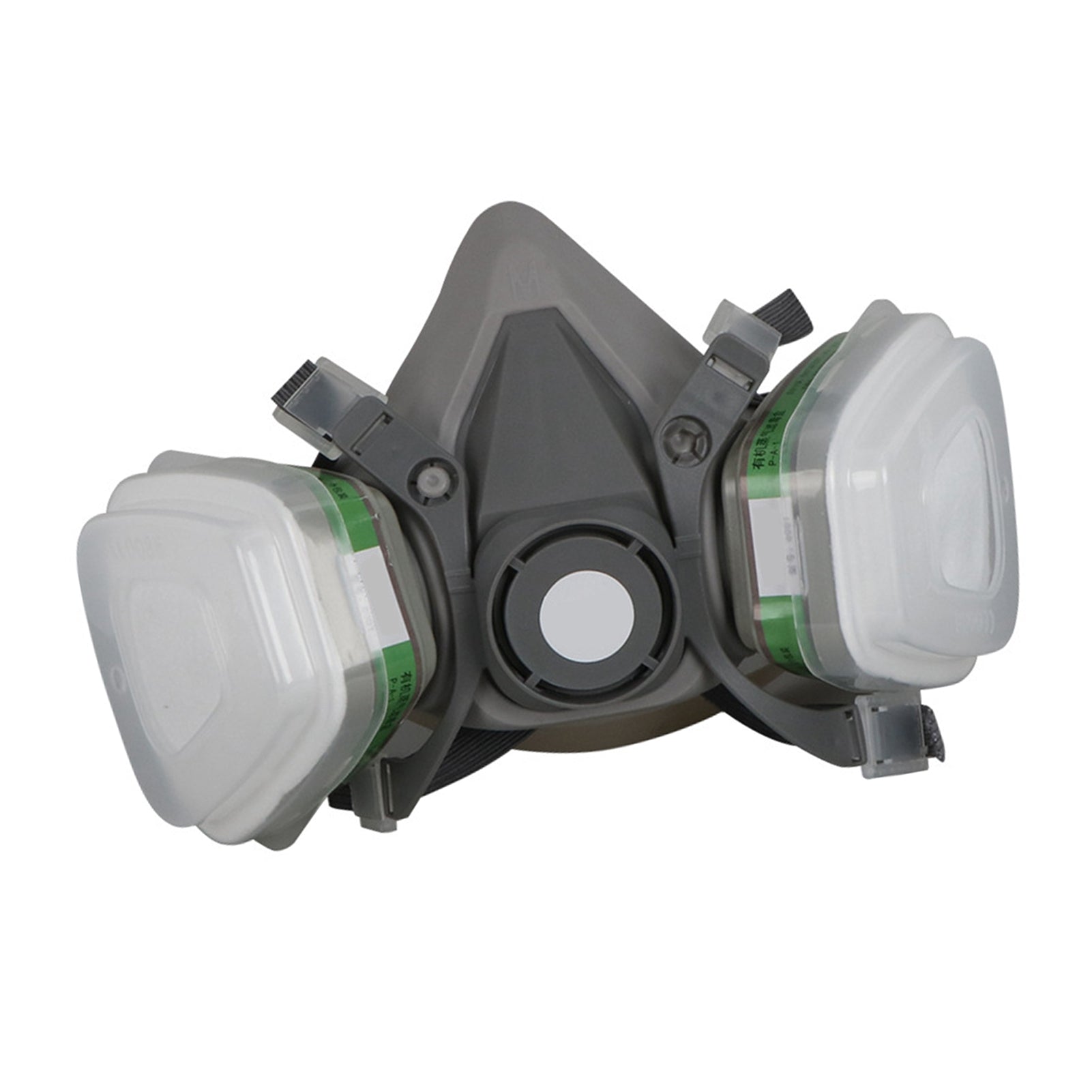 7Pcs Gas Face Cover Particulate Filter Cartridge Rubber Face Guard Cover Filter Sponge Set