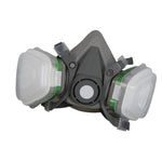 7Pcs Gas Face Cover Particulate Filter Cartridge Rubber Face Guard Cover Filter Sponge Set