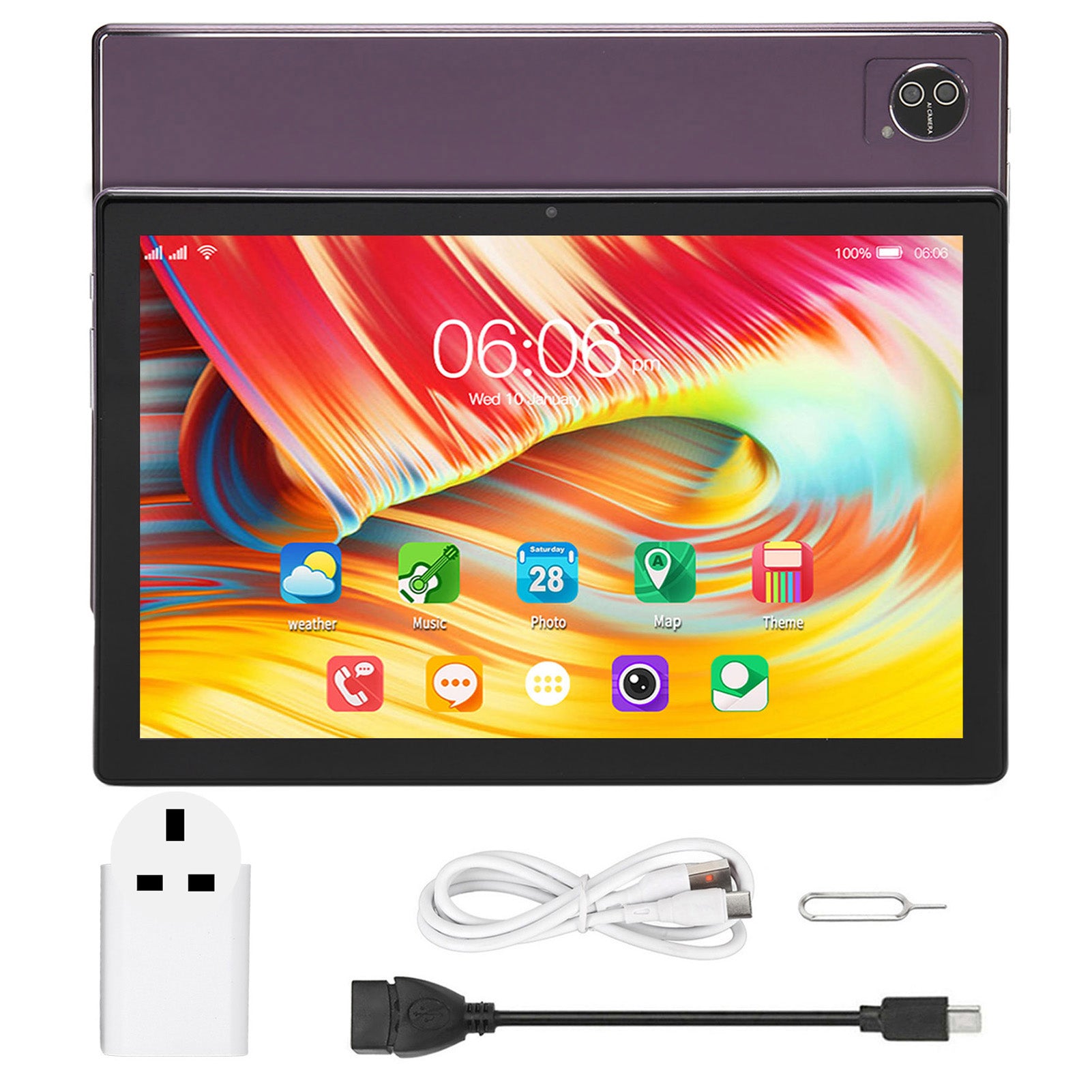 10.1 Inch Tablet for Android 12.0 Octa Core CPU 8GB 256GB 5G WIFI 8MP Front 16MP Rear Tablet PC