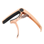 Guitar Capo Metal Adjustable Spring Tension Capo for Acoustic Electric Ukulele Bass Rose Gold