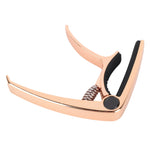 Guitar Capo Metal Adjustable Spring Tension Capo for Acoustic Electric Ukulele Bass Rose Gold