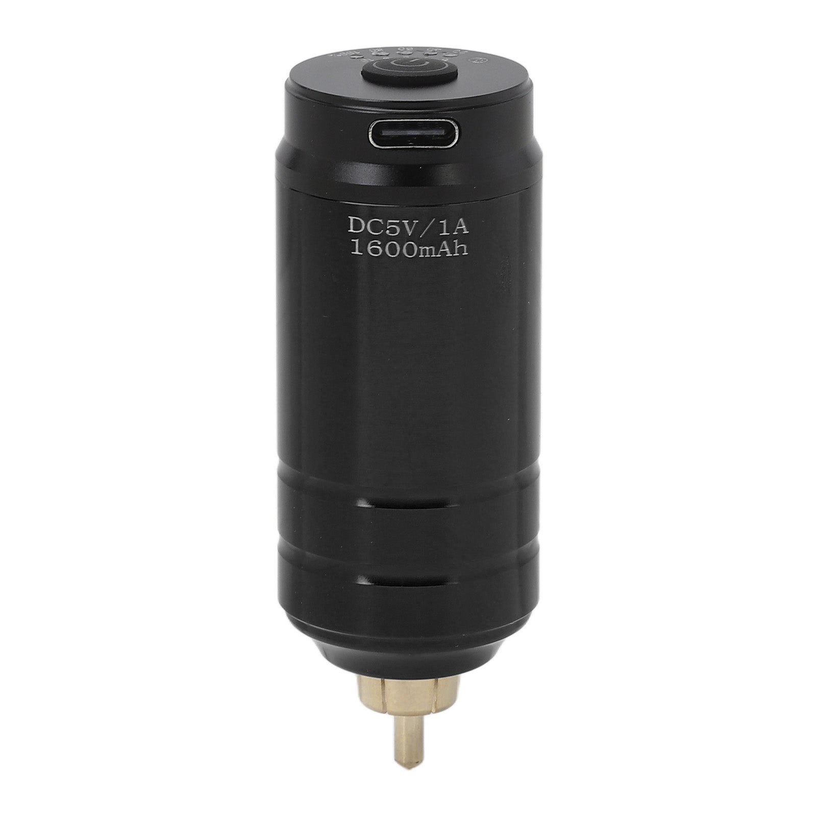 RCA Wireless Tattoo Power Supply Aluminum Alloy Matte 1600mAh USB Tattoo Machine Battery Black